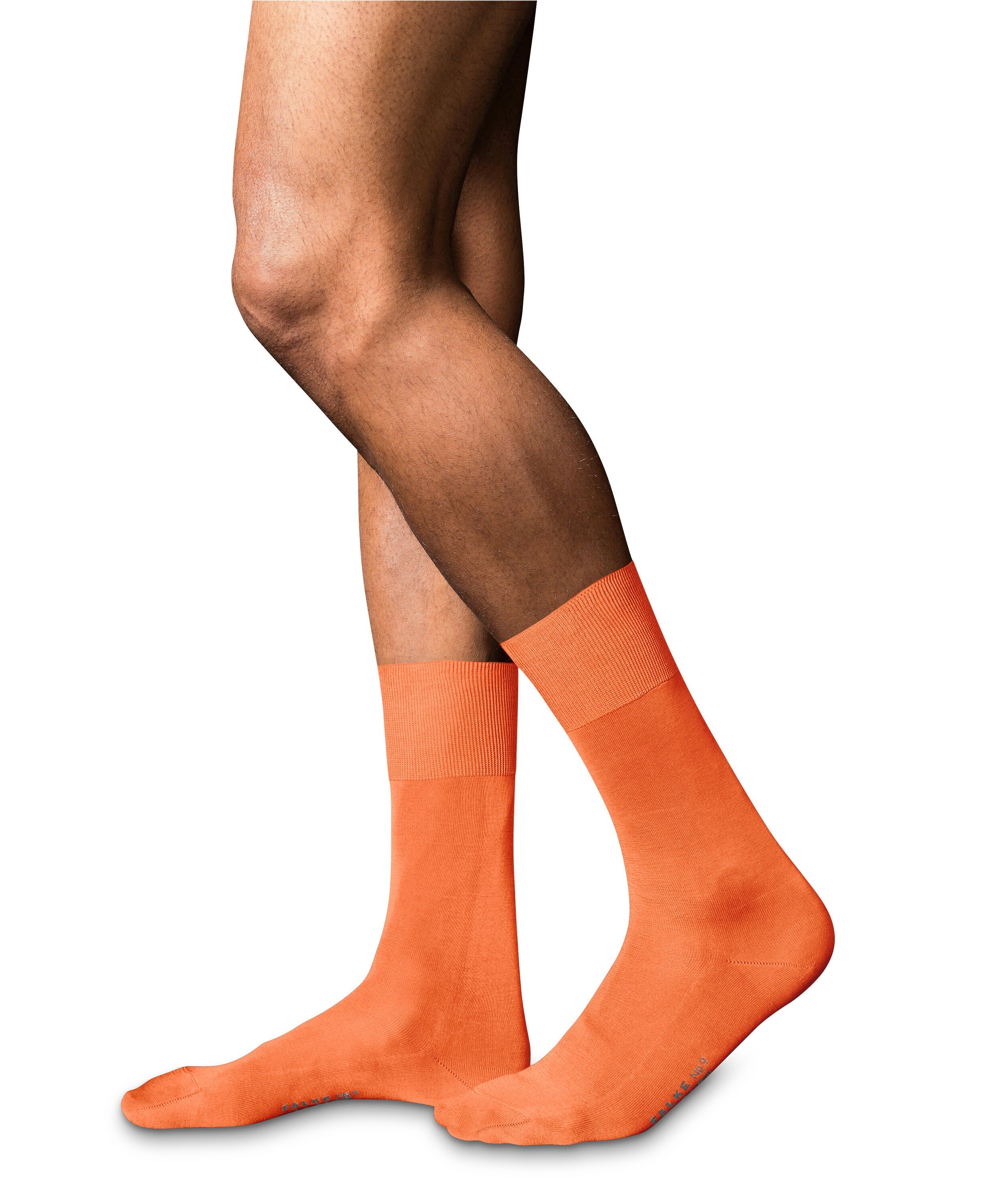 FALKE No. 9 Pure Fil d'Ecosse herensokken, oranje (fire)