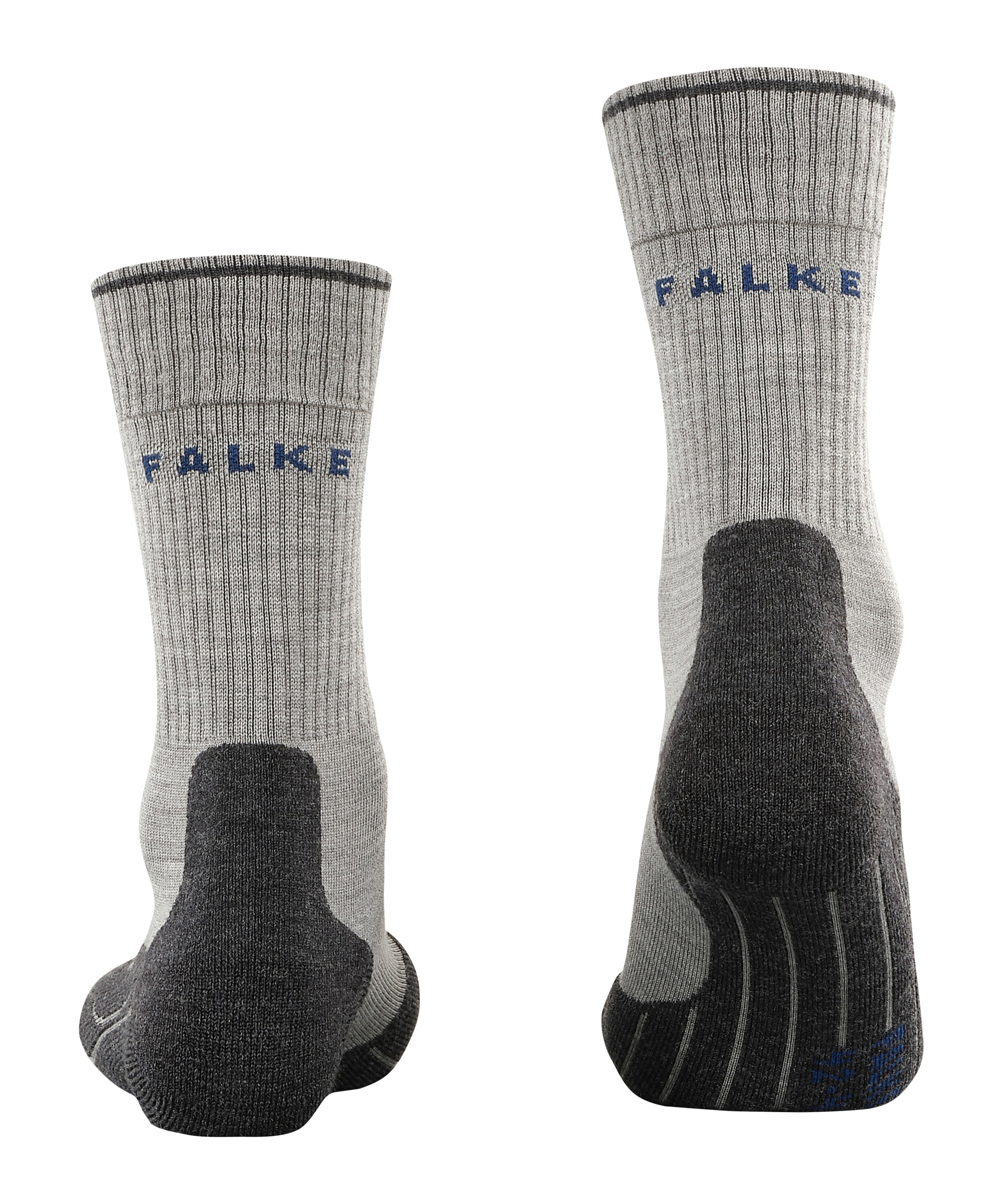 FALKE TK2 Explore Wool Silk heren trekking sokken, grijs (light grey)