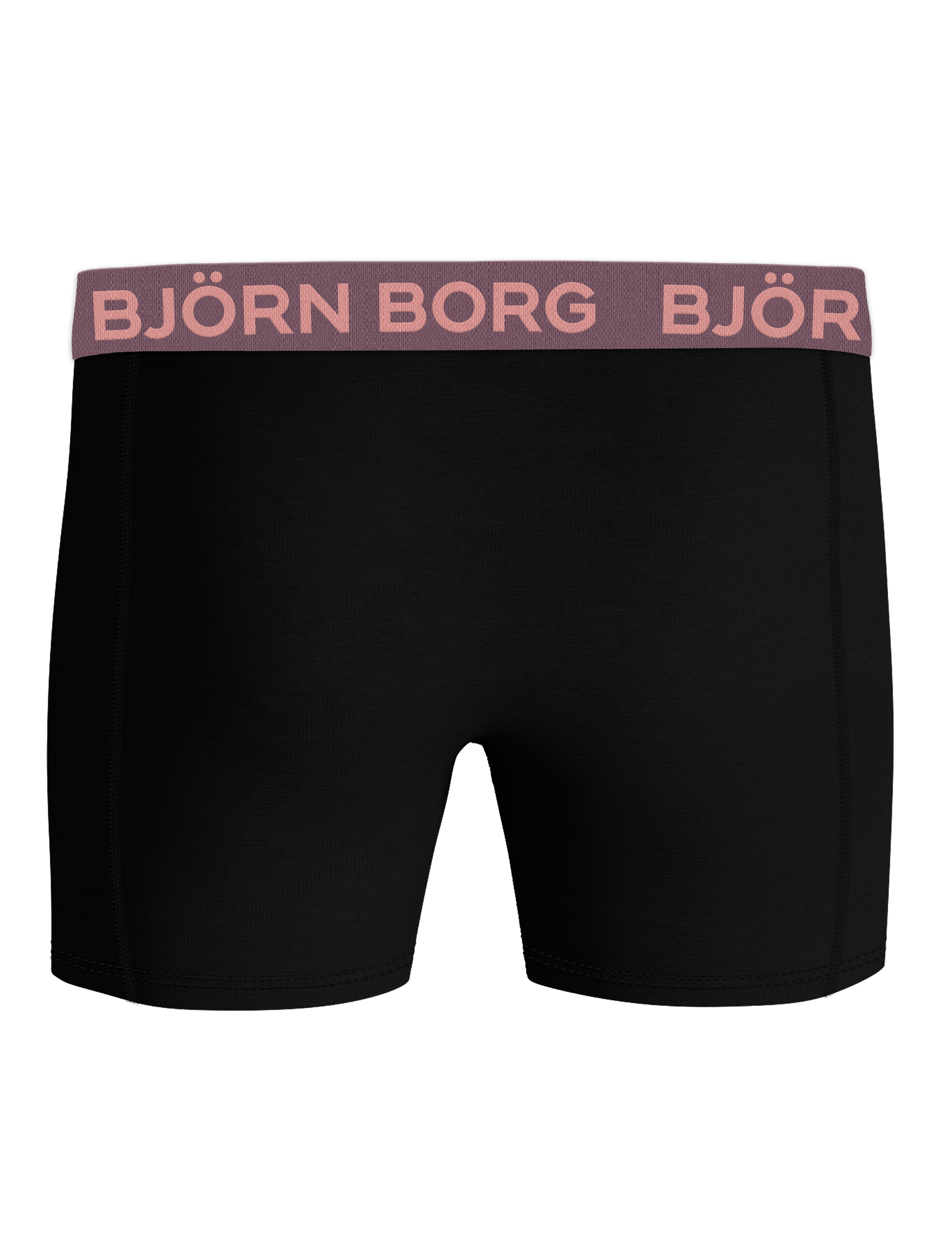 Bjorn Borg Cotton Stretch boxers, heren boxers normale lengte (7-pack), zwart met gekleurde tailleband