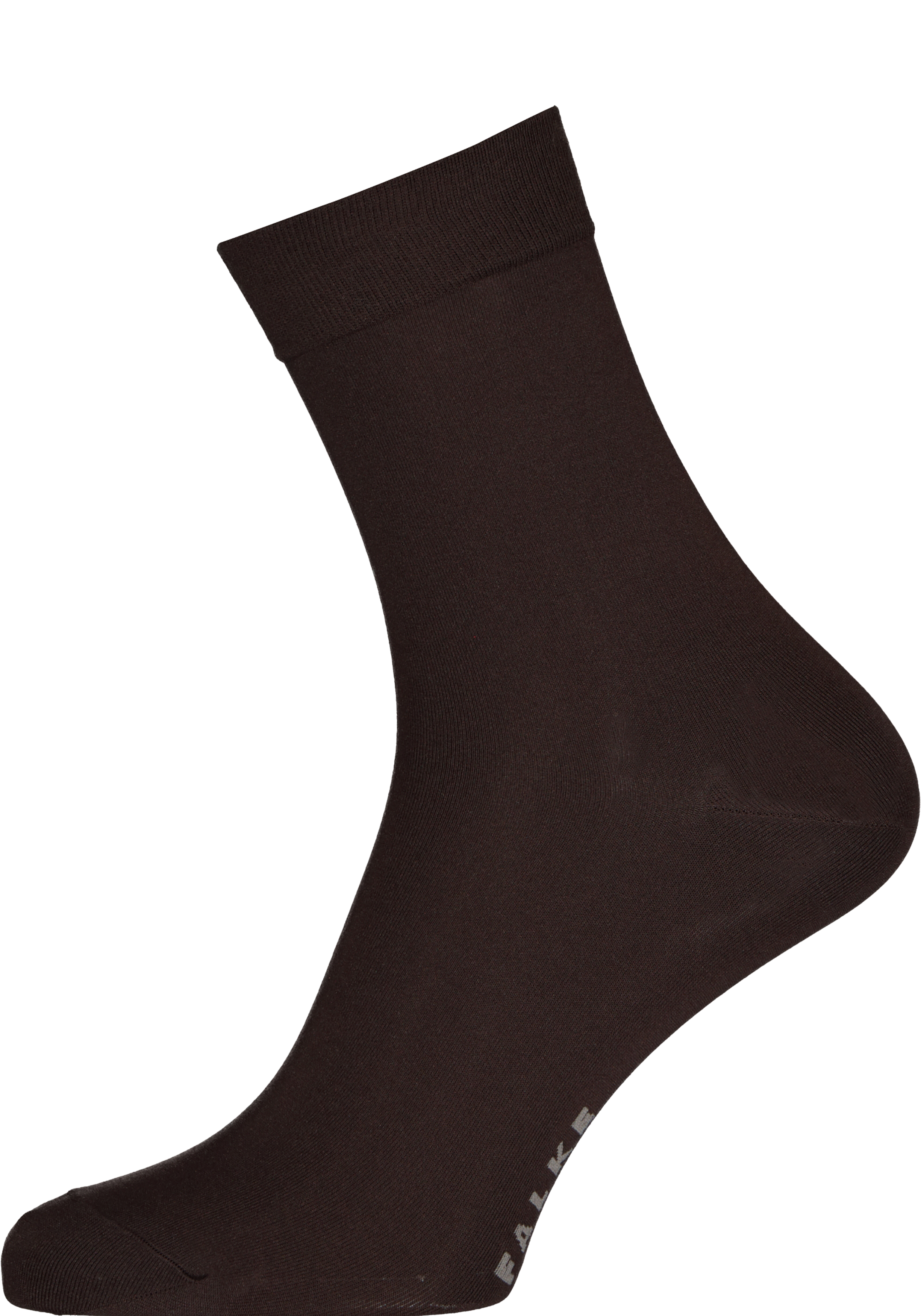 FALKE Cotton Touch damessokken, katoen, donkerbruin (dark brown)