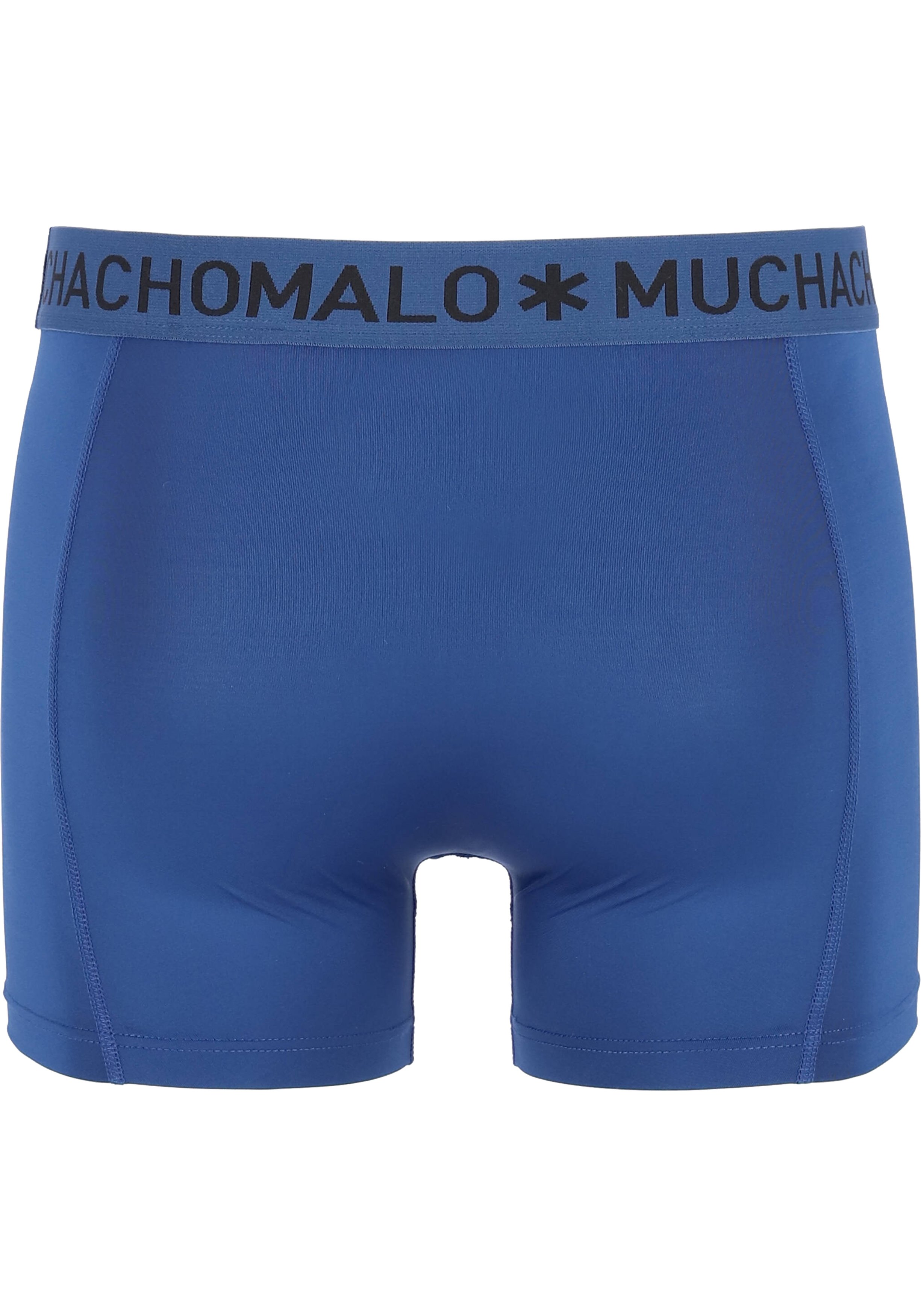 Muchchomalo microfiber boxershorts (2-pack), heren boxers normale lengte, zwart en blauw