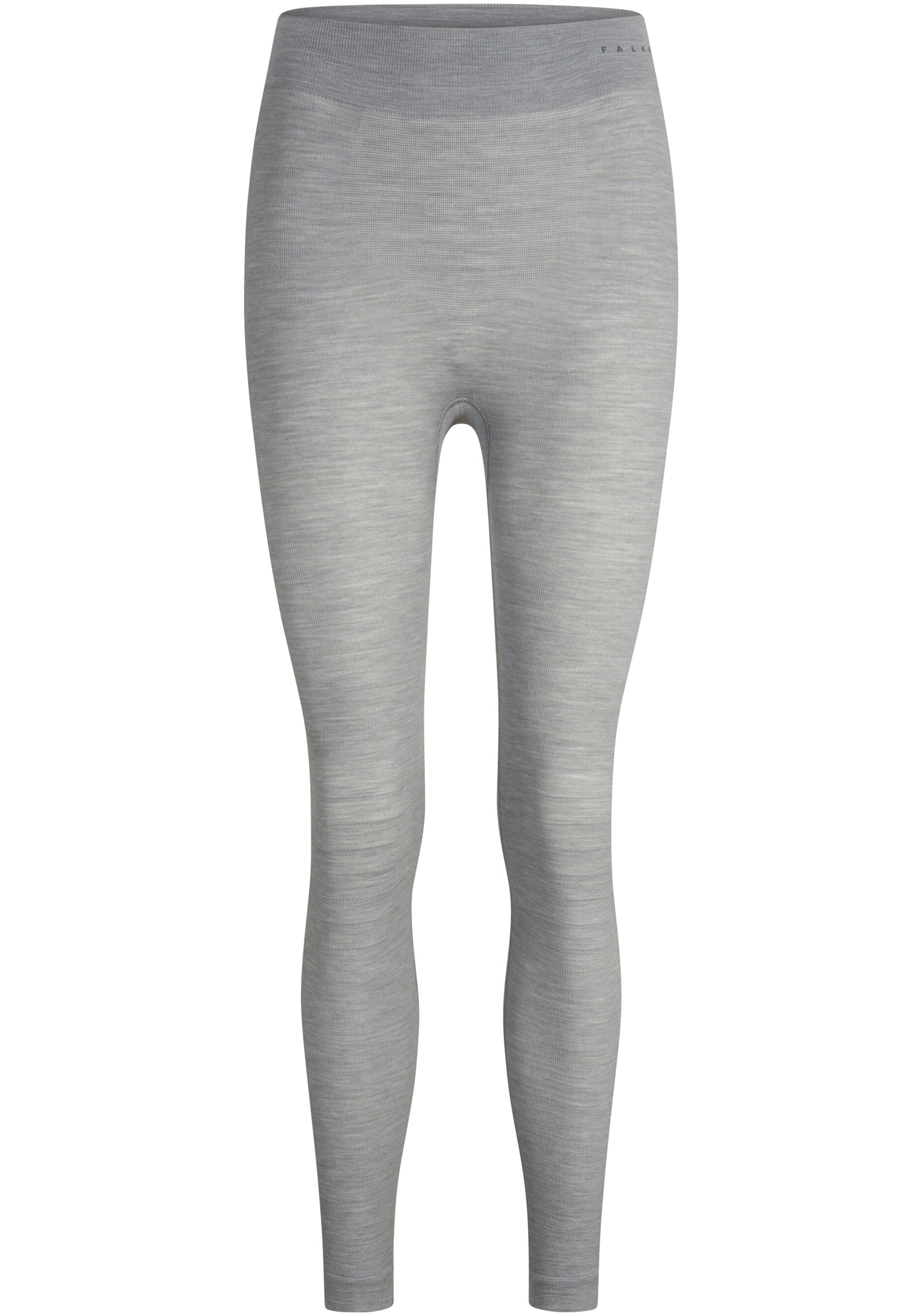 FALKE dames tights Wool-Tech, thermobroek, grijs (grey-heather)