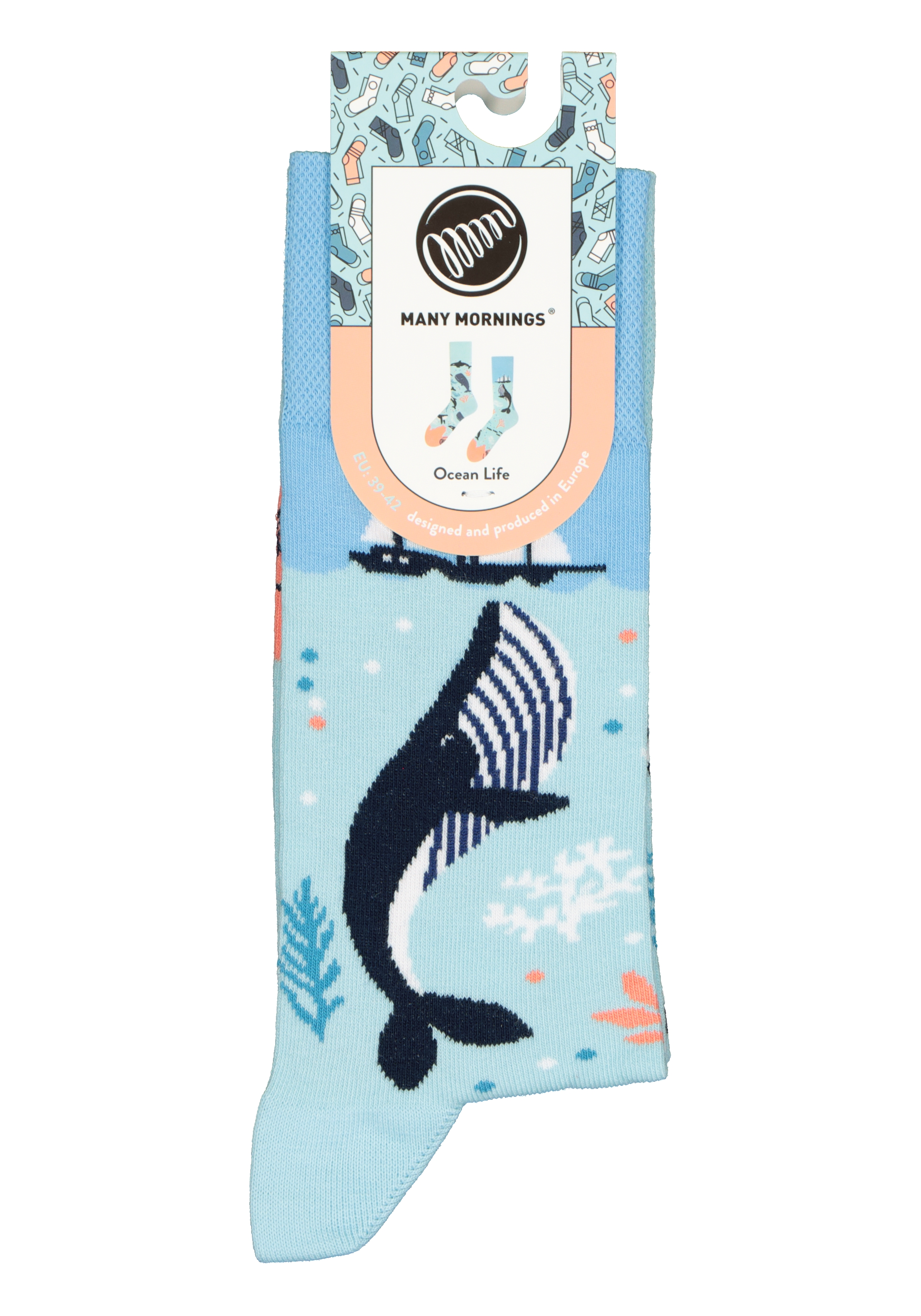 Many Mornings unisex sokken Ocean Life