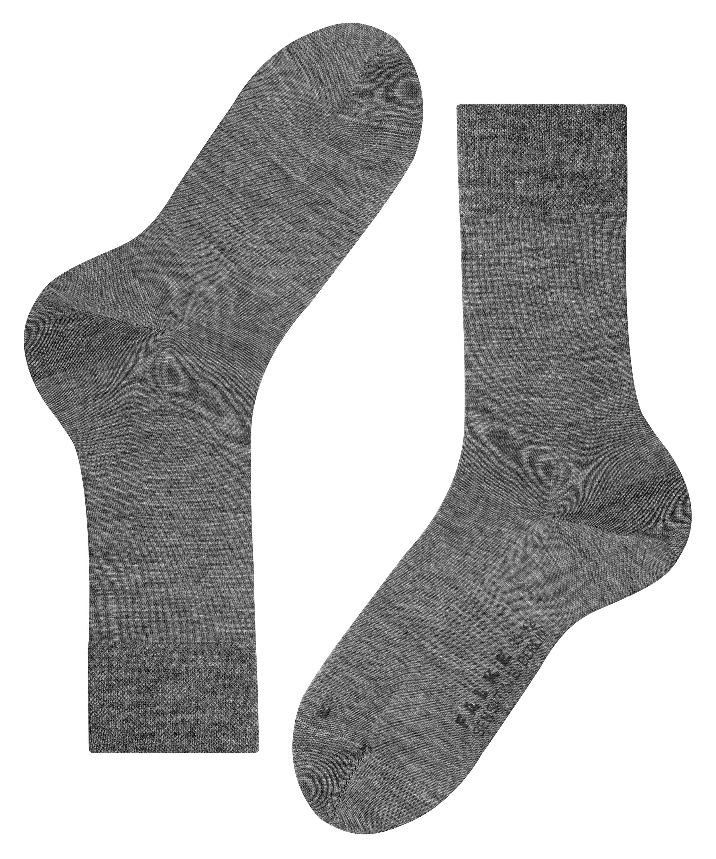 FALKE Sensitive Berlin herensokken, grijs (dark grey)