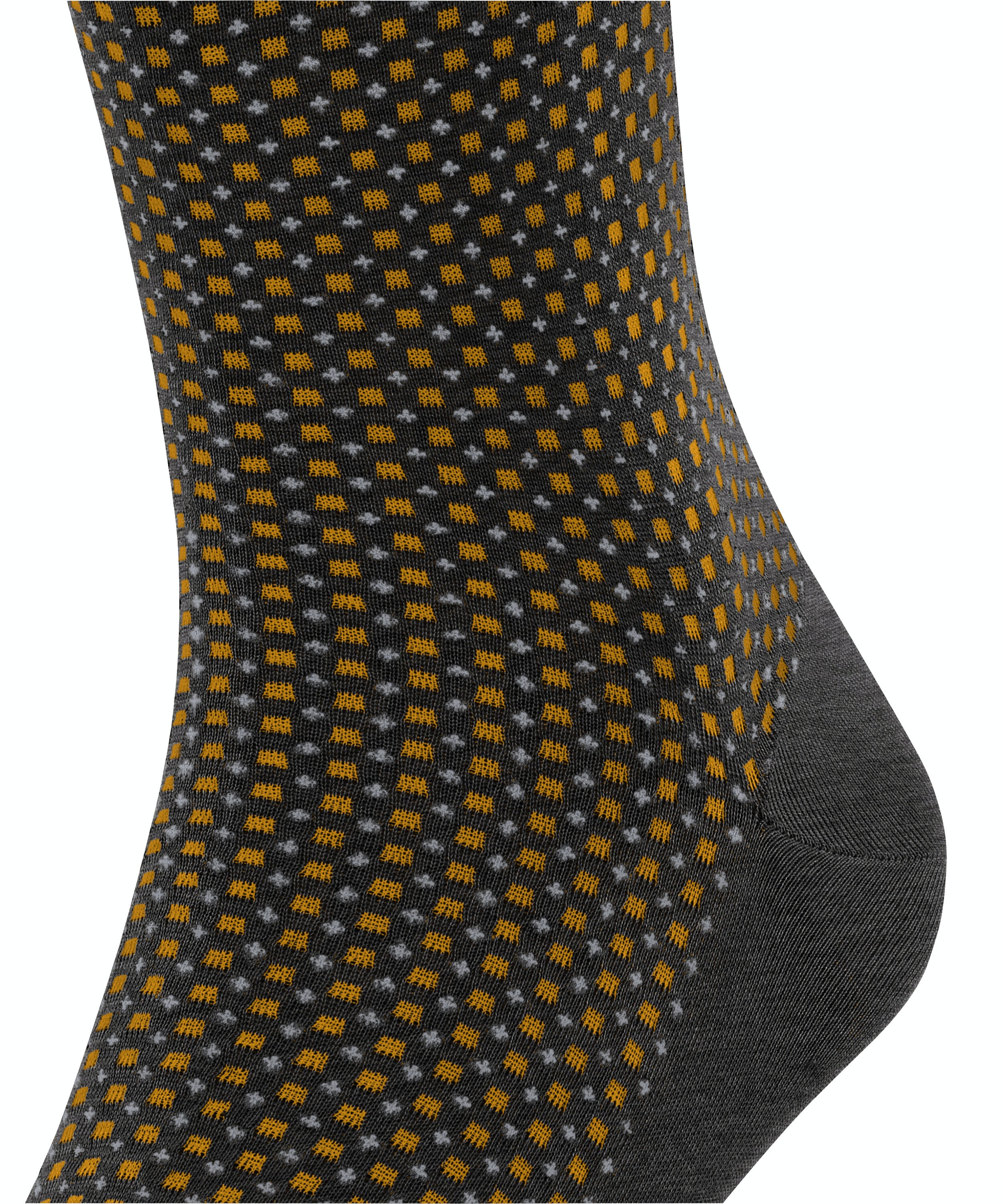 FALKE Uptown Tie heren kniekousen, antraciet grijs (anthracite mel.)