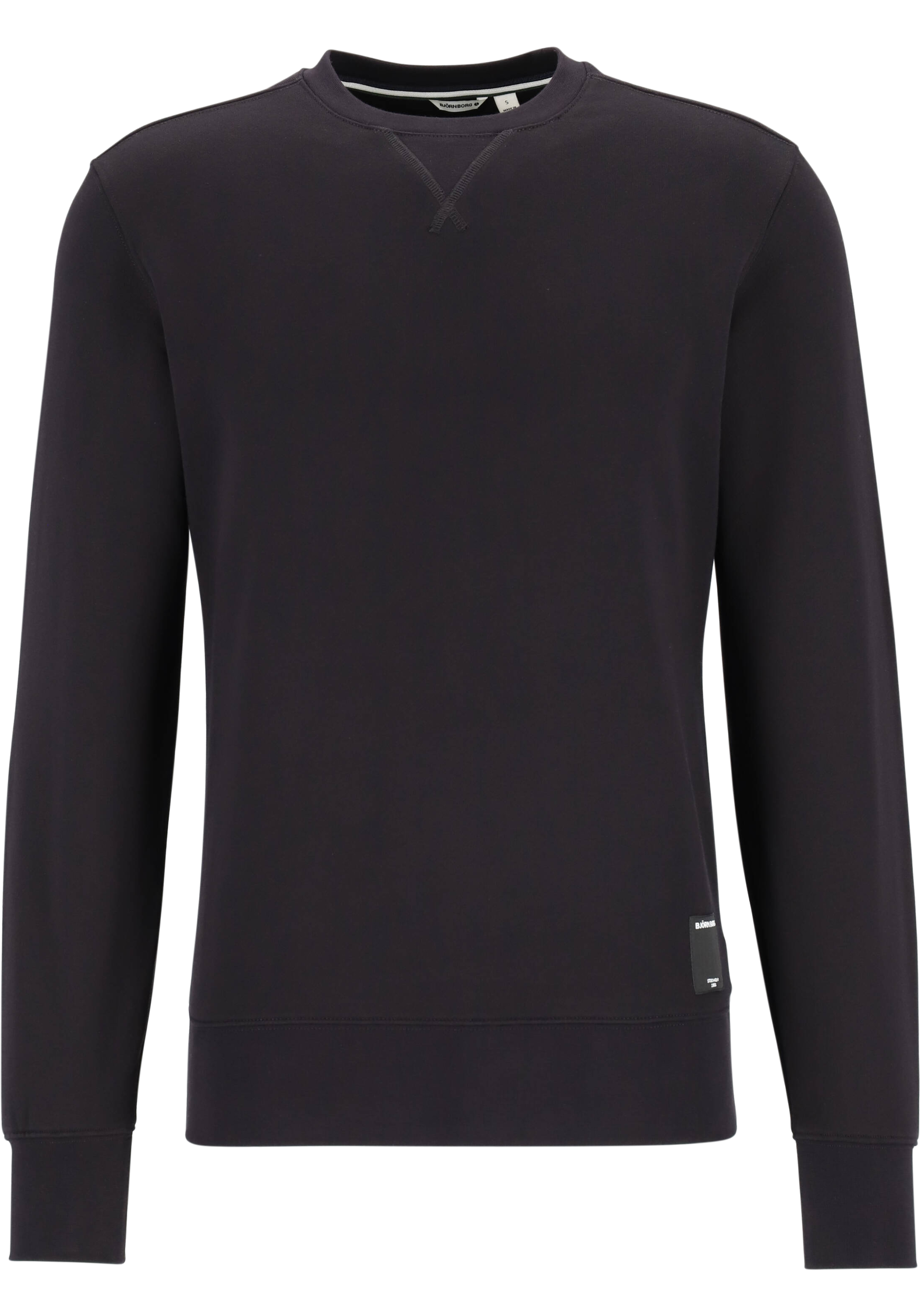 Bjorn Borg crew neck sweater, heren sweatshirt dik, zwart