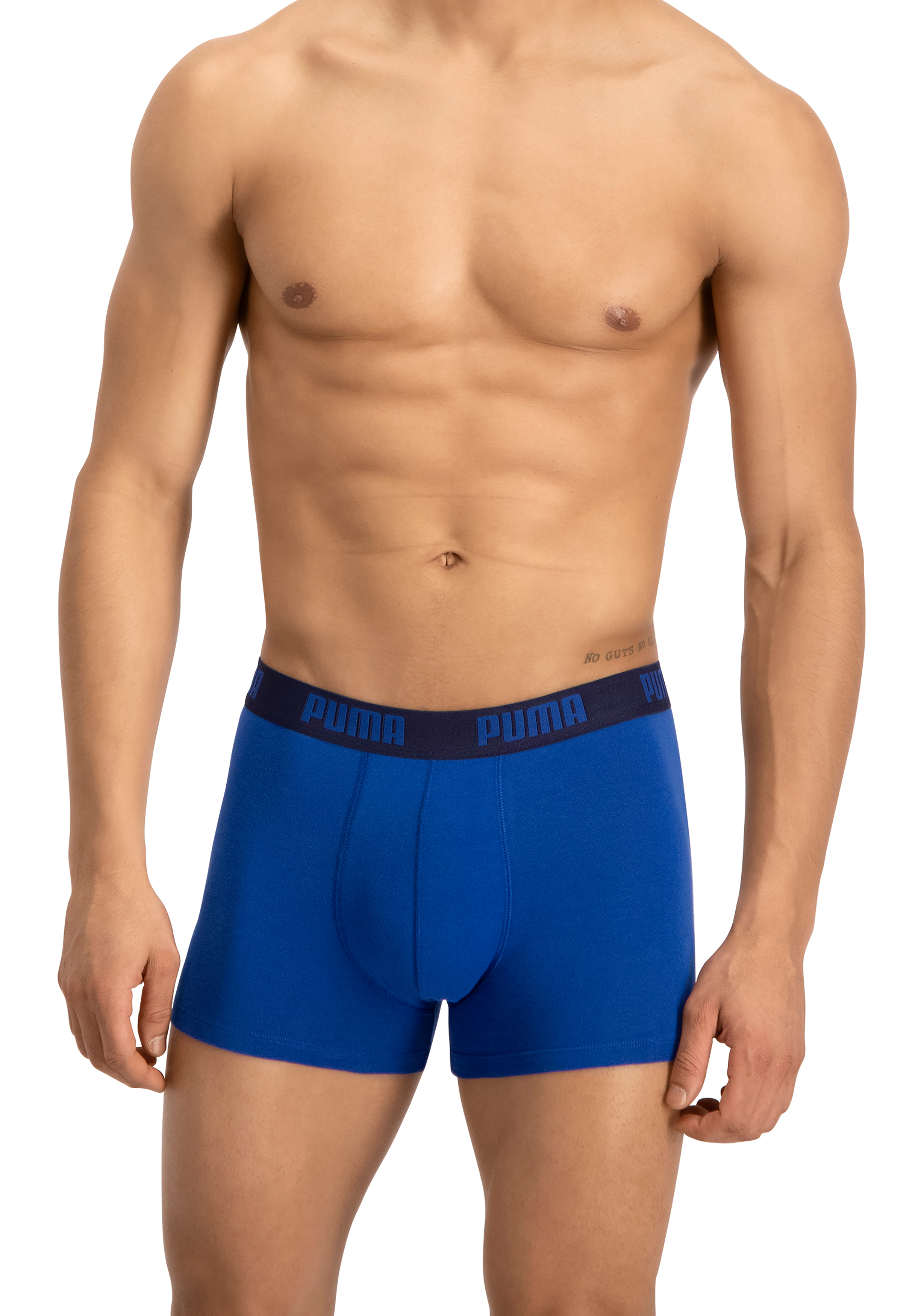 Puma Basic Boxer heren (2-pack), licht- en donkerblauw