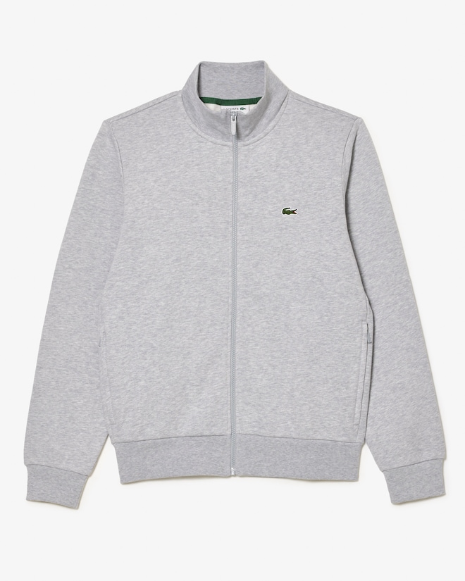 Lacoste heren sweatvest, lichtgrijs melange