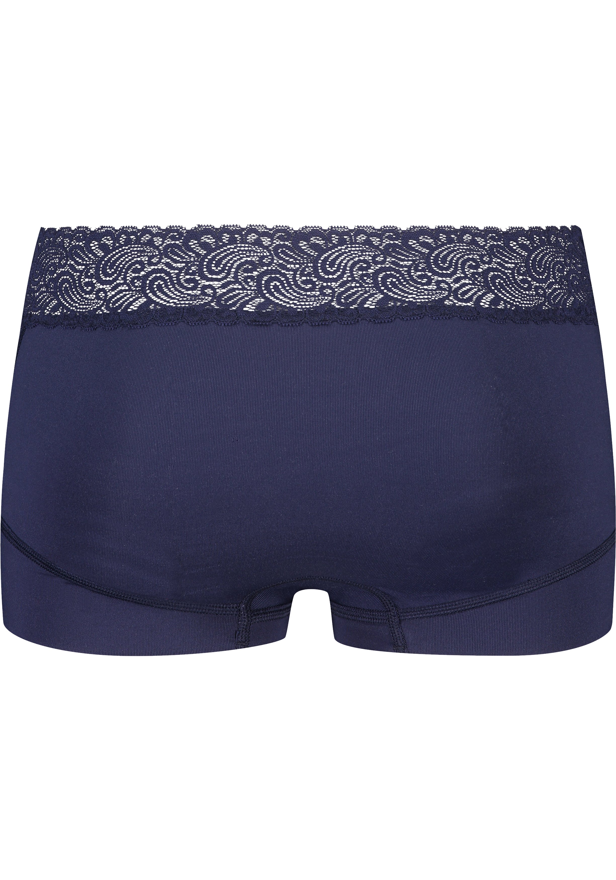 RJ Bodywear Pure Color Kant dames short, donkerblauw