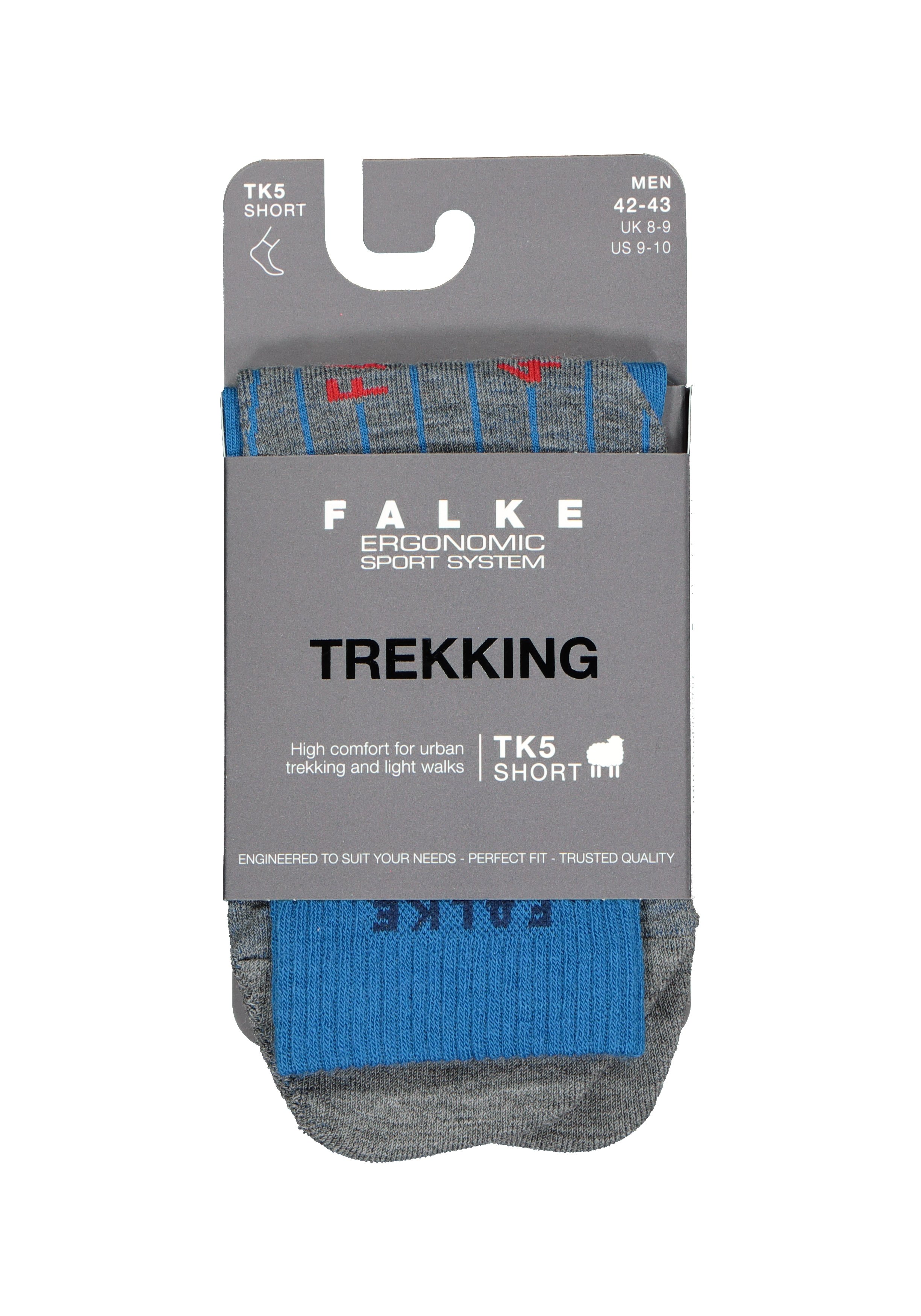 FALKE TK5 Short heren wandelsokken, blauw (galaxy blue)