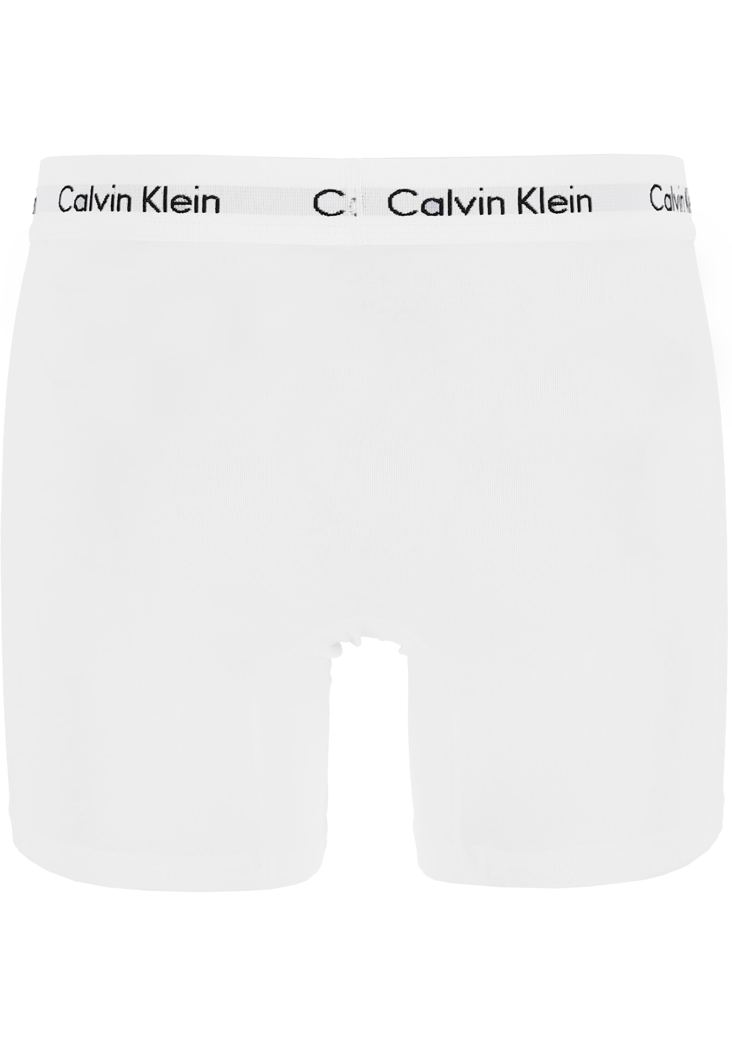 Calvin Klein Cotton Stretch boxer brief (3-pack), heren boxers extra lang, wit 