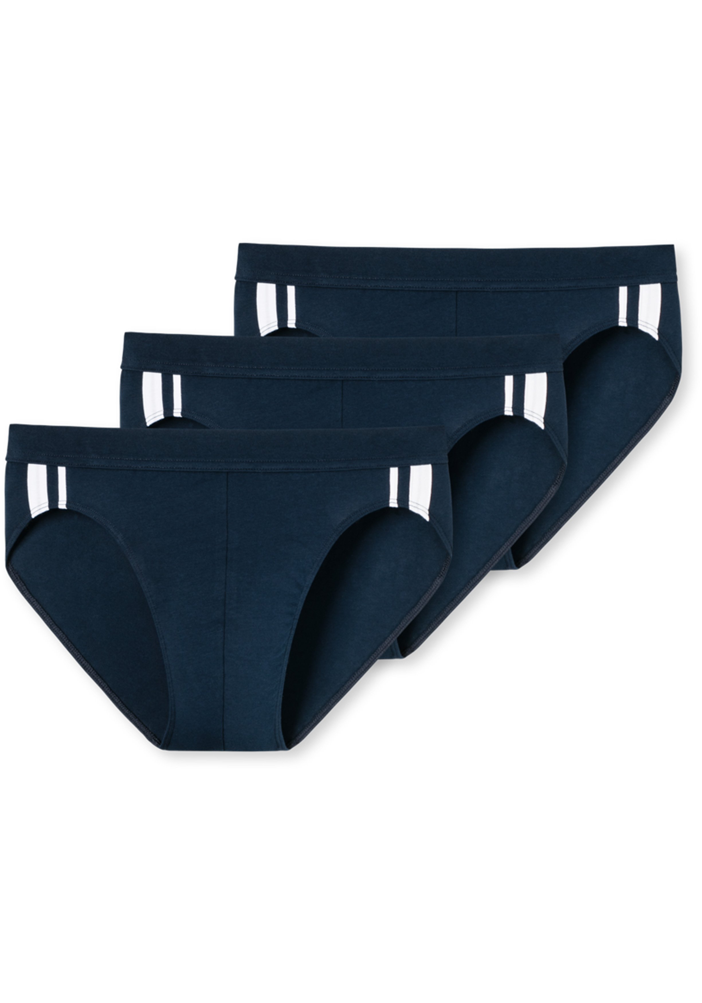 SCHIESSER 95/5 Stretch rio slips (3-pack), donkerblauw