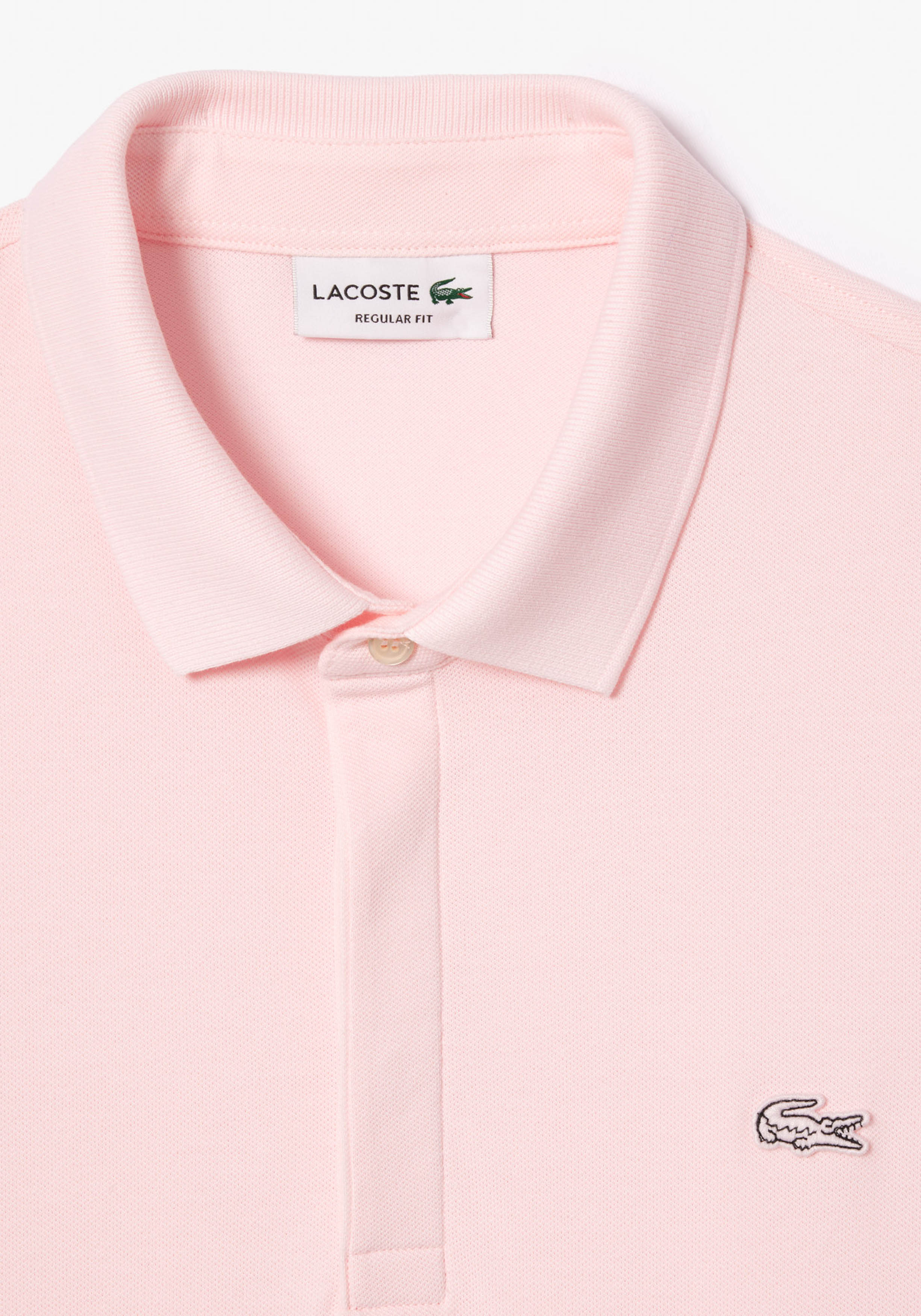 Lacoste Paris Stretch Pique Polo Regular Fit, lichtroze