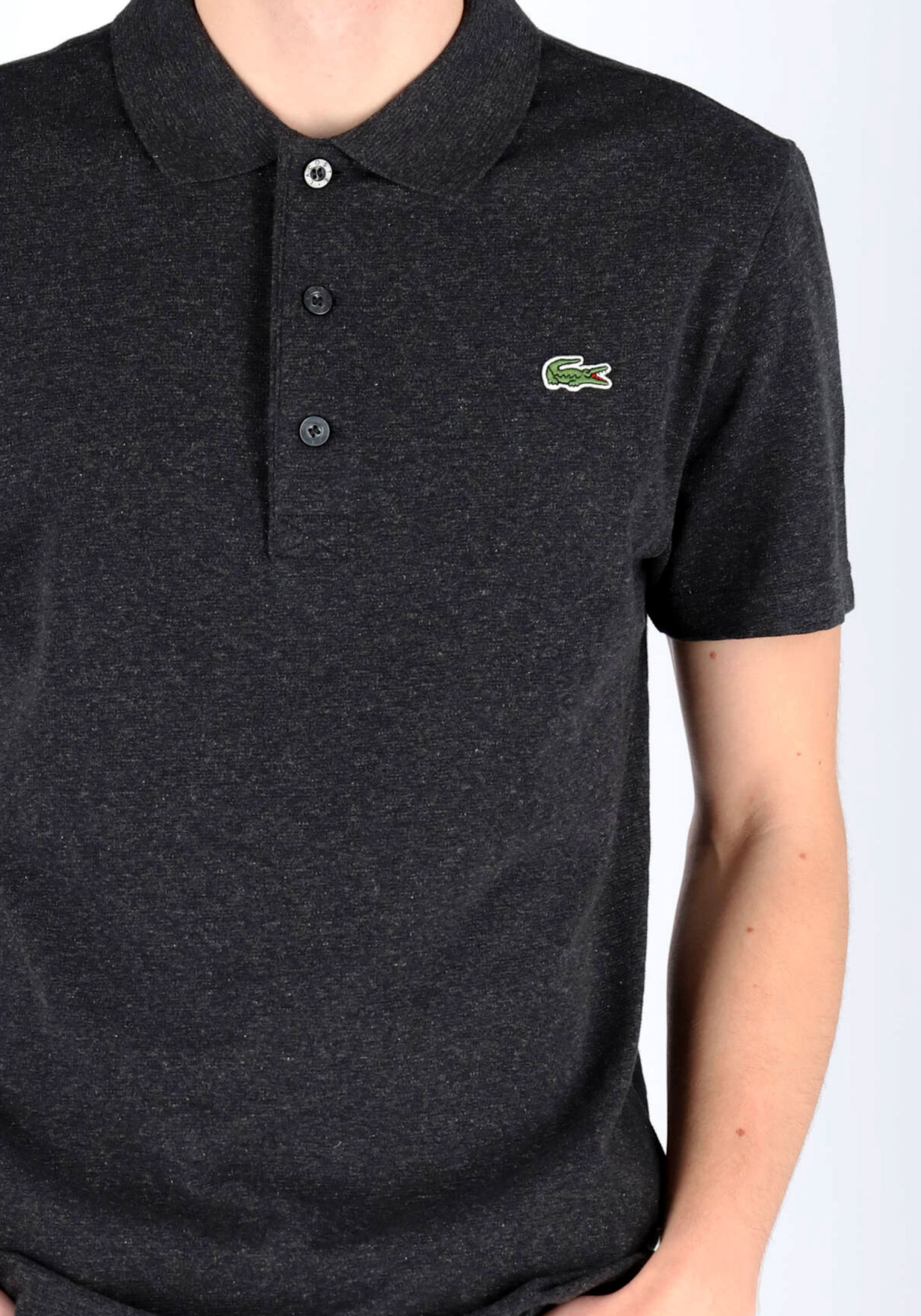 Lacoste Sport polo slim fit, ultra lightweight knit, antraciet grijs