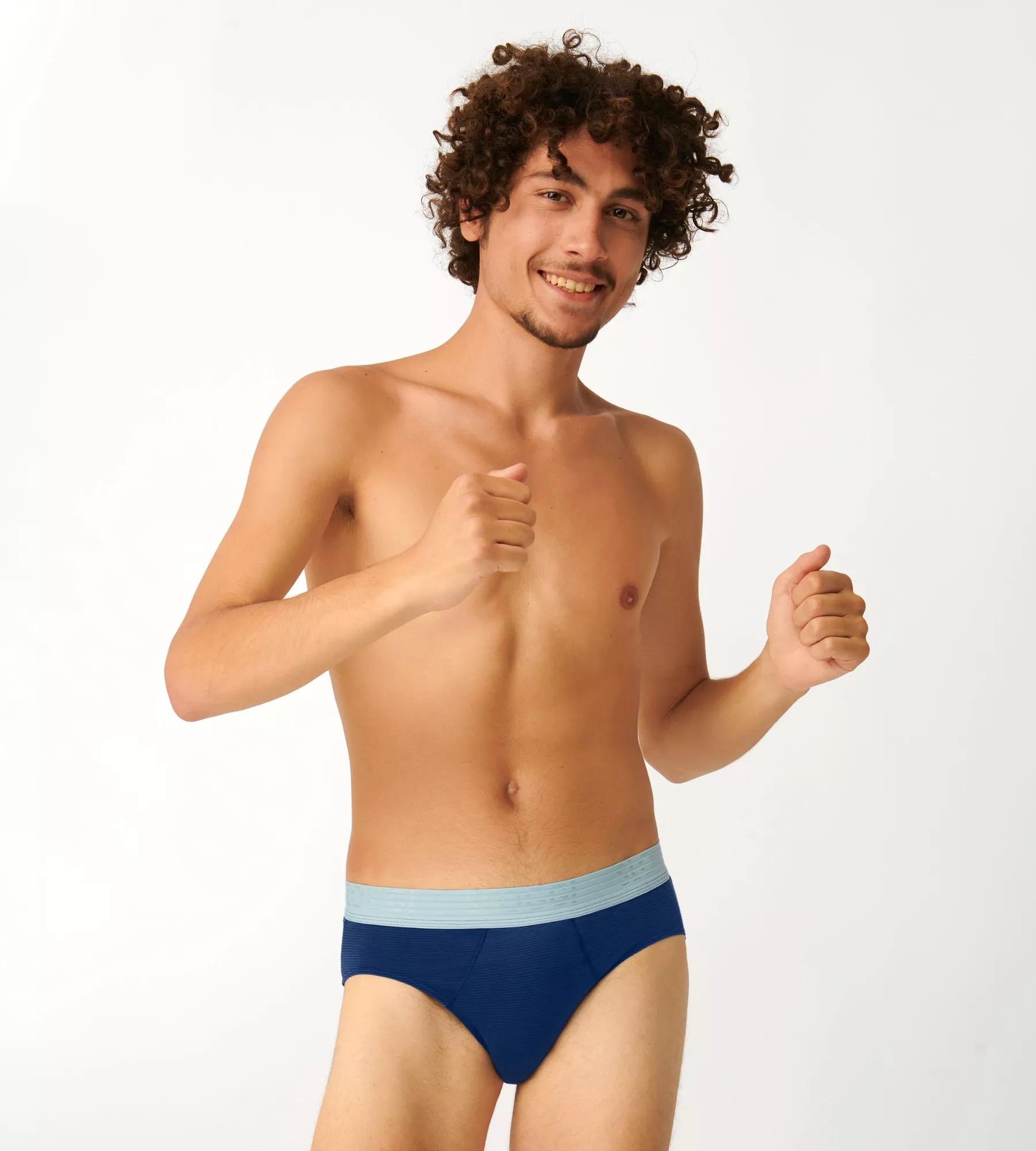 Sloggi Men EVER Cool Brief, heren slip met smalle zijkanten (2-pack), blauw