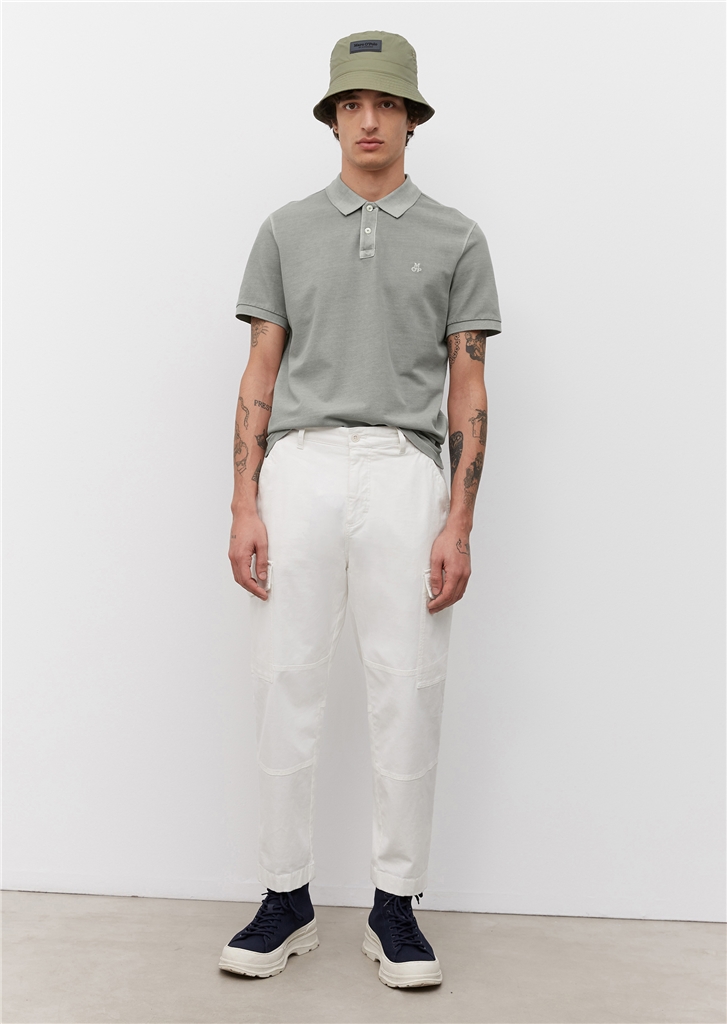 Marc O'Polo regular fit polo, heren poloshirt, grijs