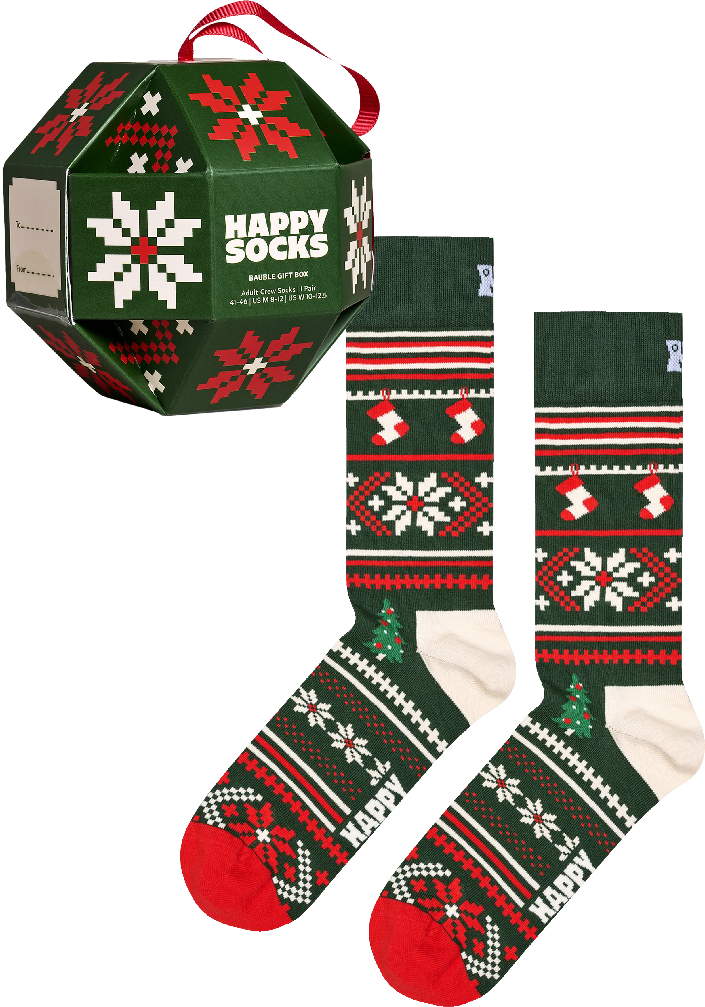 Happy Socks Snowflake Gift Set (1-pack), unisex sokken in cadeauverpakking