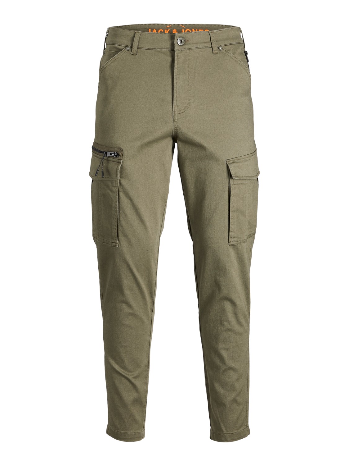 JACK & JONES Ace Dex Tapered Dusty loose fit, heren cargo broek, olijfgroen