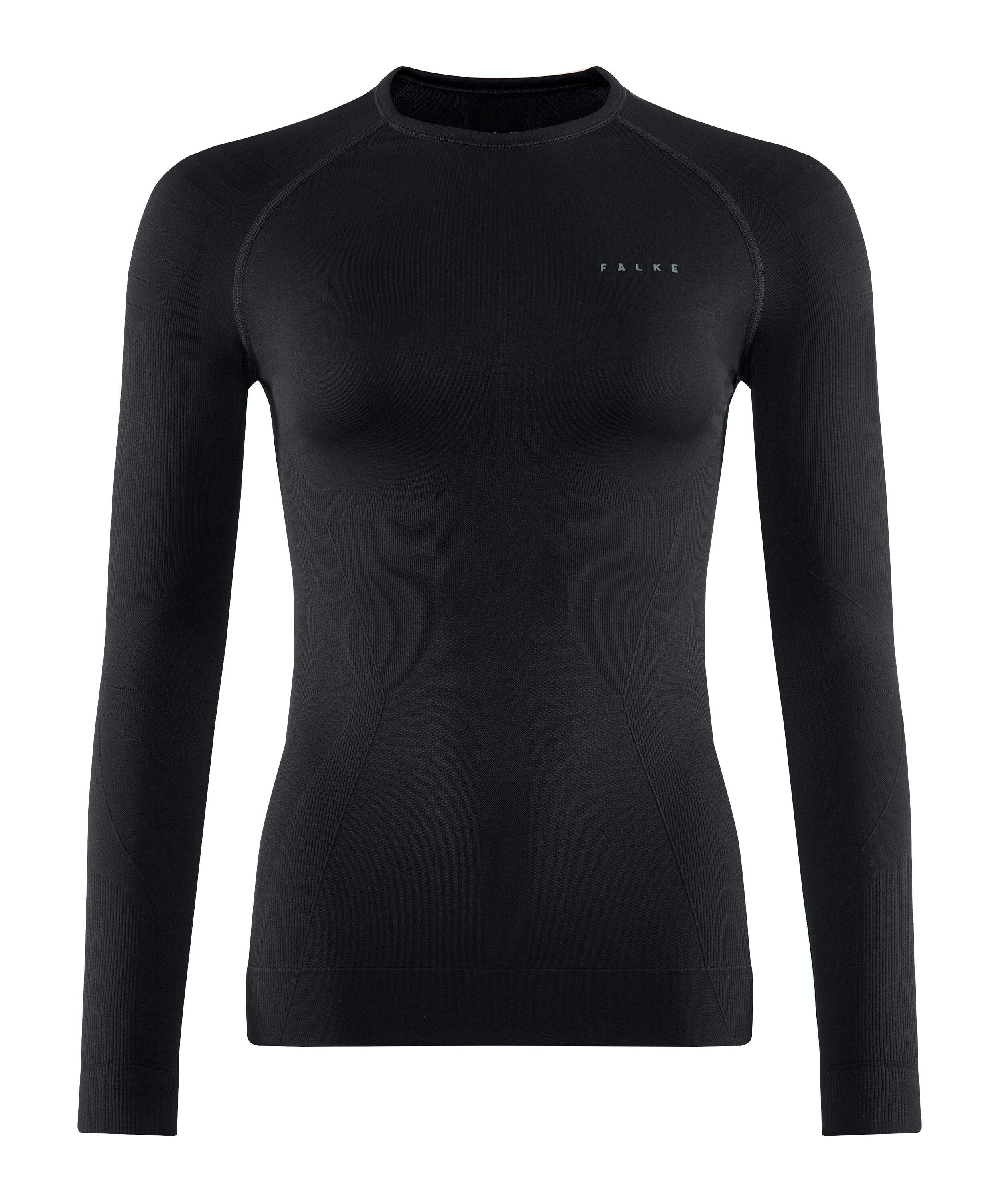 FALKE dames lange mouw shirt Maximum Warm, thermoshirt, zwart (black)