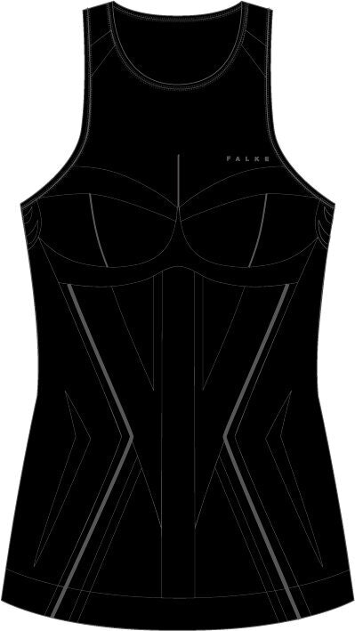 FALKE dames tanktop Warm, thermoshirt, zwart (black)