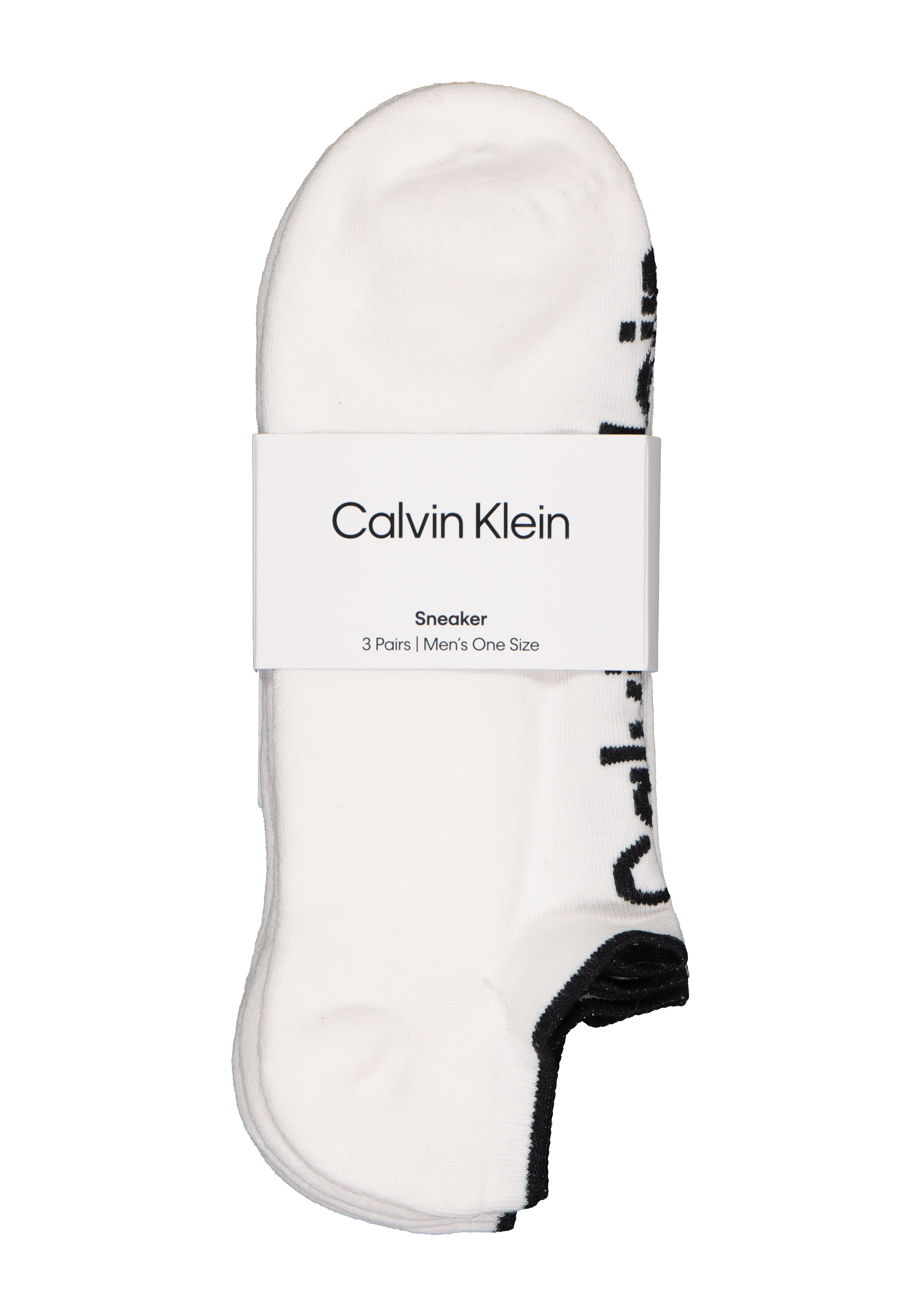 Calvin Klein herensokken Grant (3-pack), onzichtbare lage sportsokken, wit