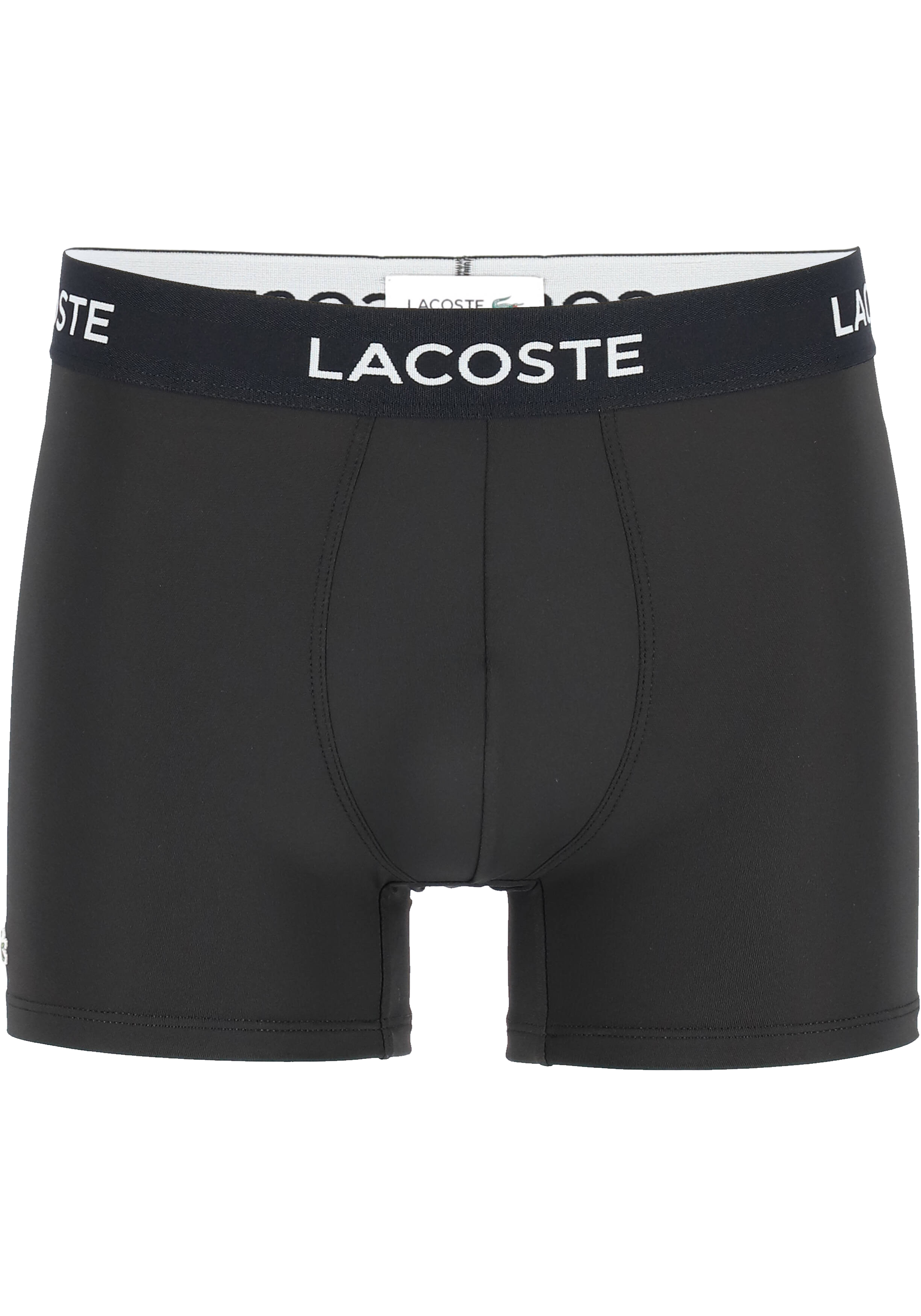 Lacoste Boxer Trunks (3-pack), heren boxers microfiber kort, zwart