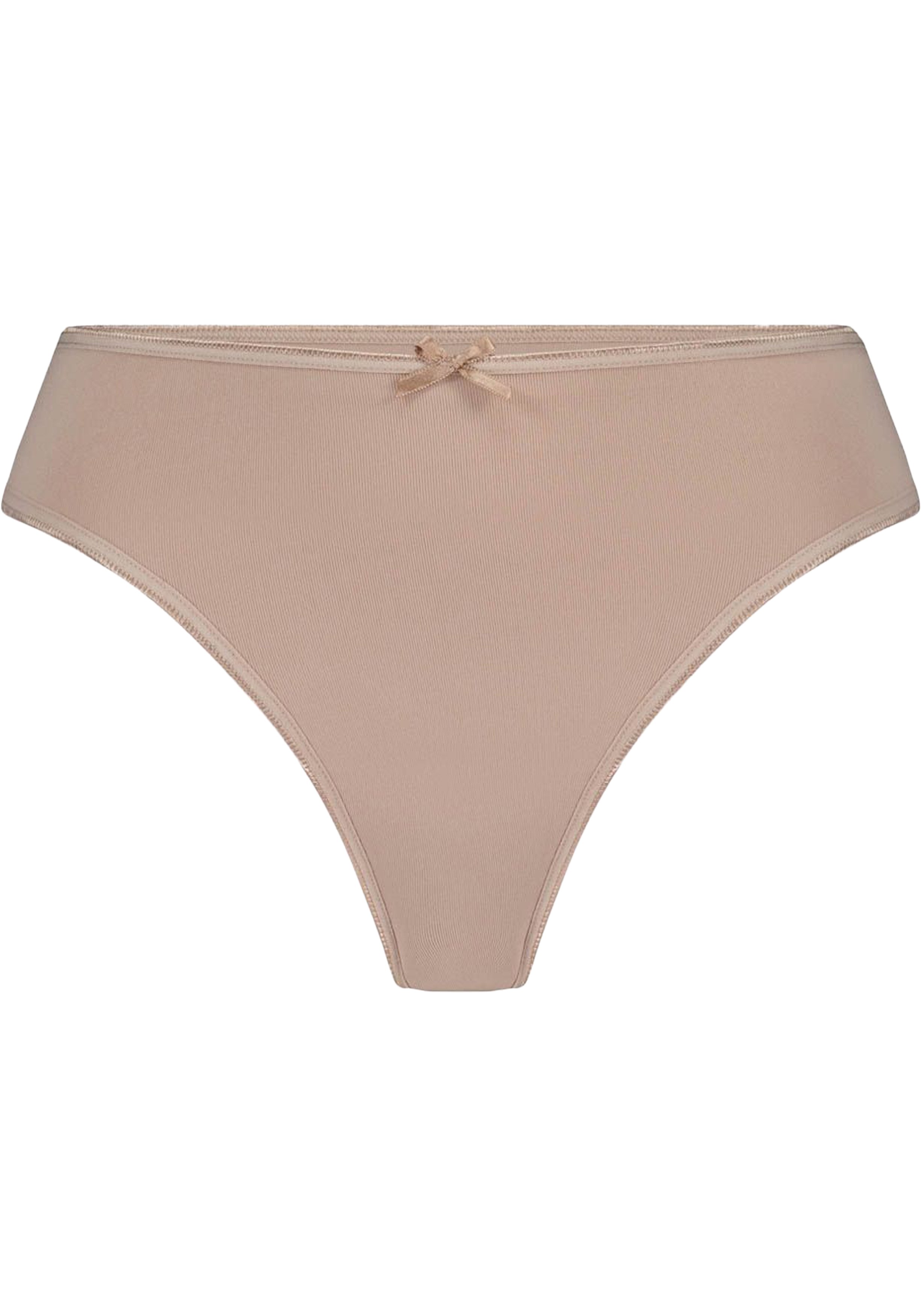 RJ Bodywear Pure Color dames string (1-pack), lichtbruin