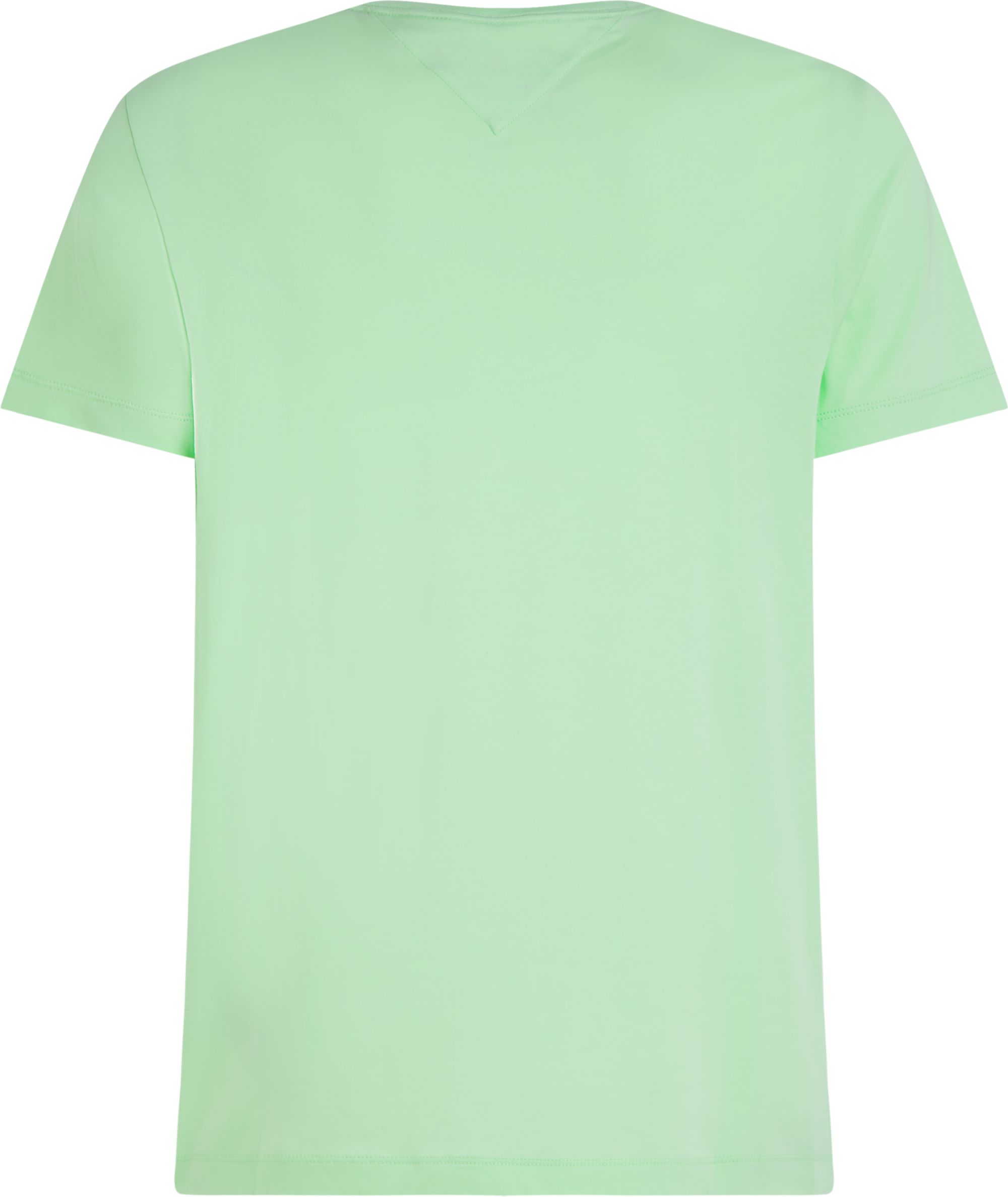 Tommy Hilfiger Stretch Slim Fit Tee, heren T-shirt korte mouw O-hals, mintgroen