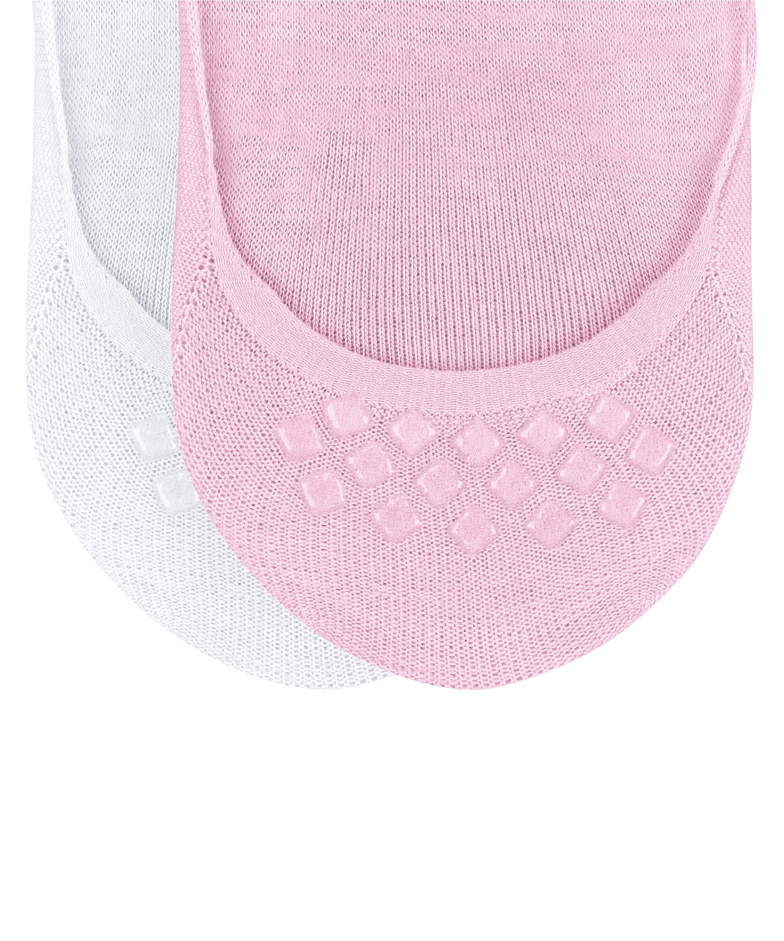 Burlington Everyday 2-Pack dames invisible sokken, roze (sporty rose)