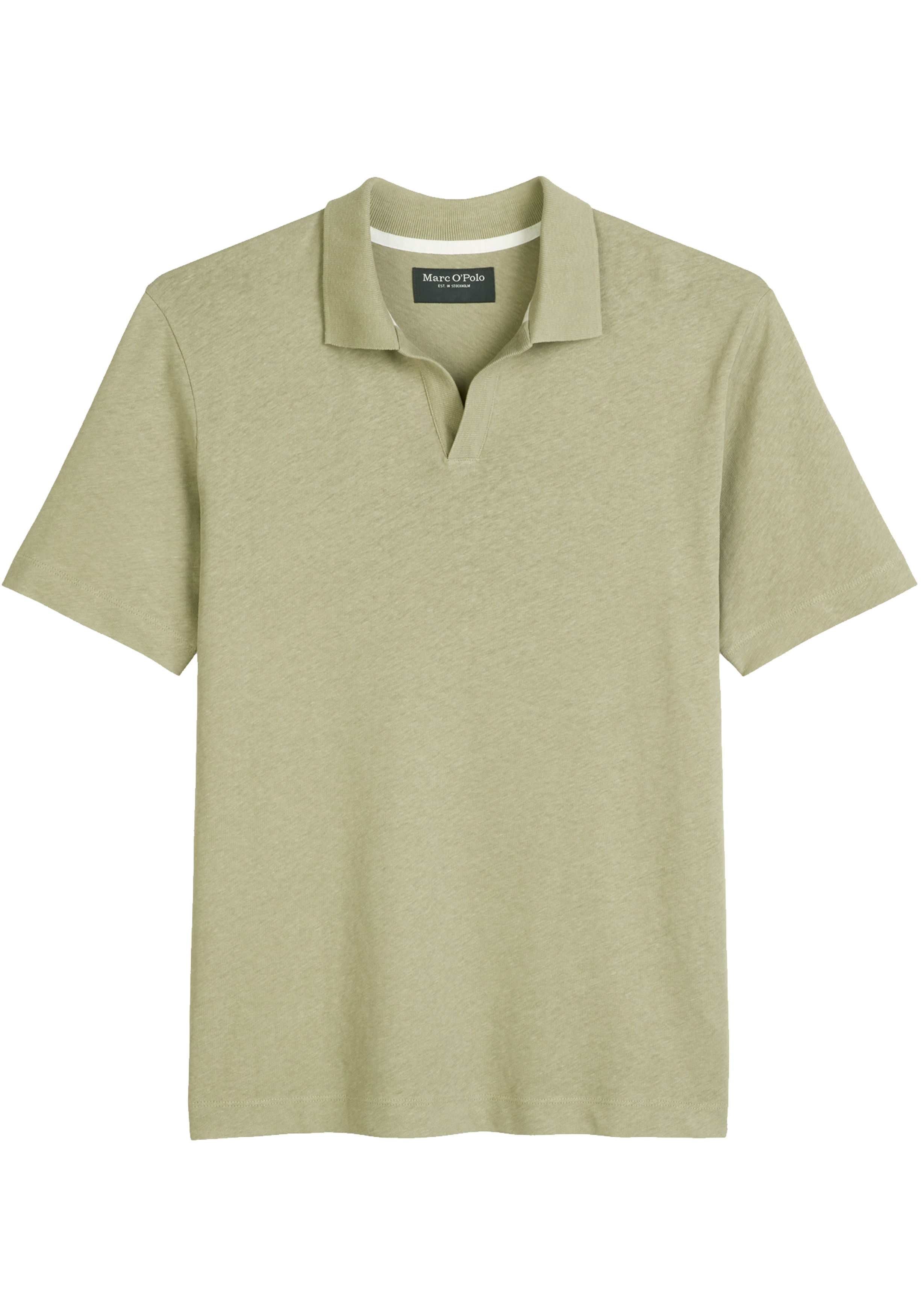 Marc O'Polo regular fit polo, heren poloshirt korte mouw, licht saliegroen