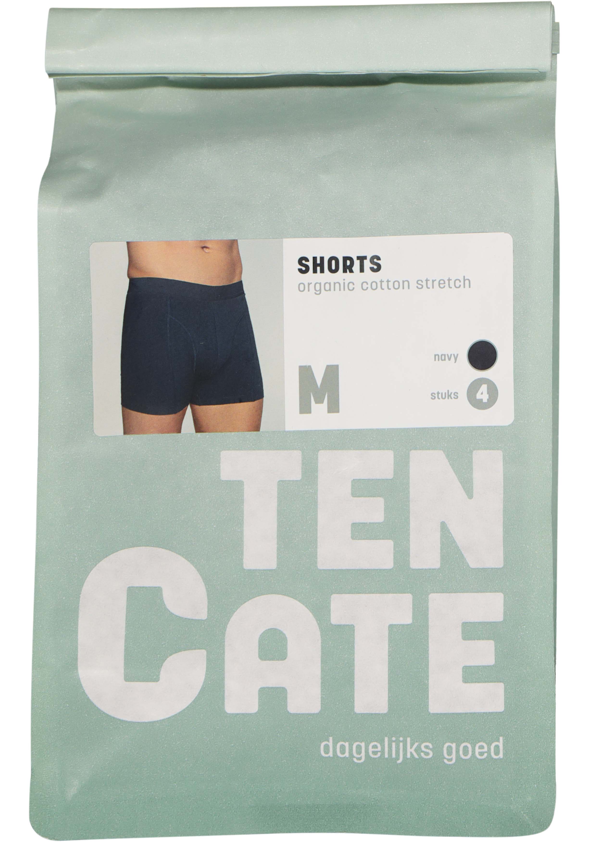 TEN CATE Basics men shorts (4-pack), heren boxers normale lengte, blauw