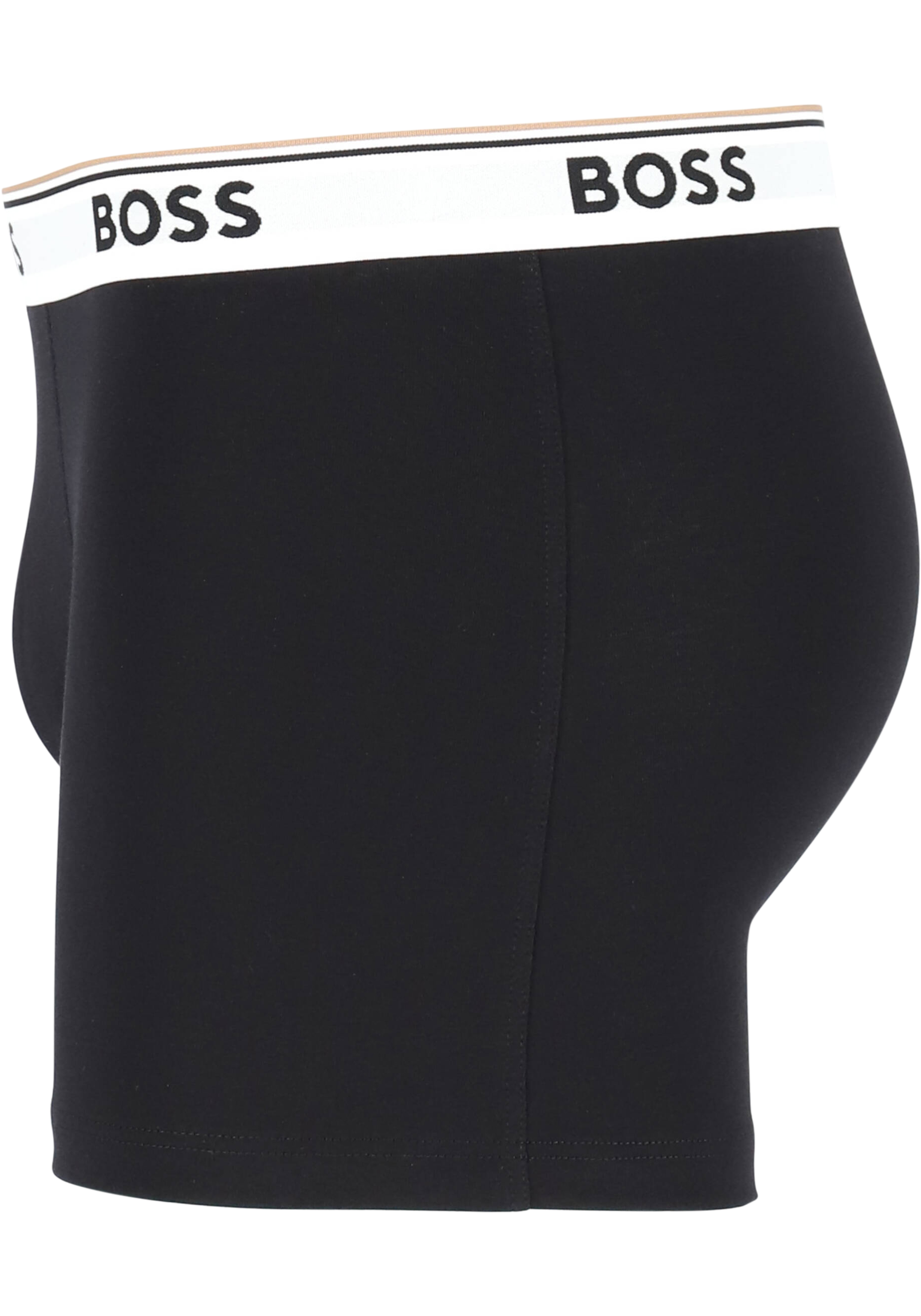 HUGO BOSS Power boxer briefs (3-pack), heren boxers normale lengte, zwart met witte band