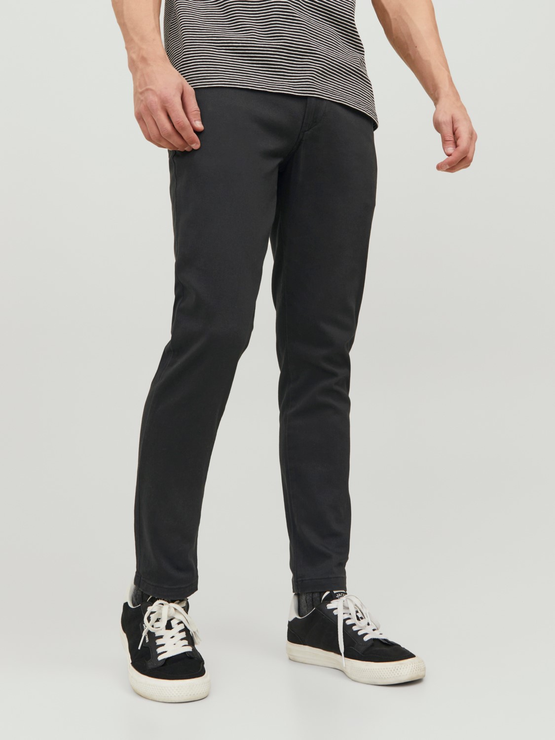 JACK & JONES Marco Dave Pk loose fit, heren chino, zwart olijfgroen