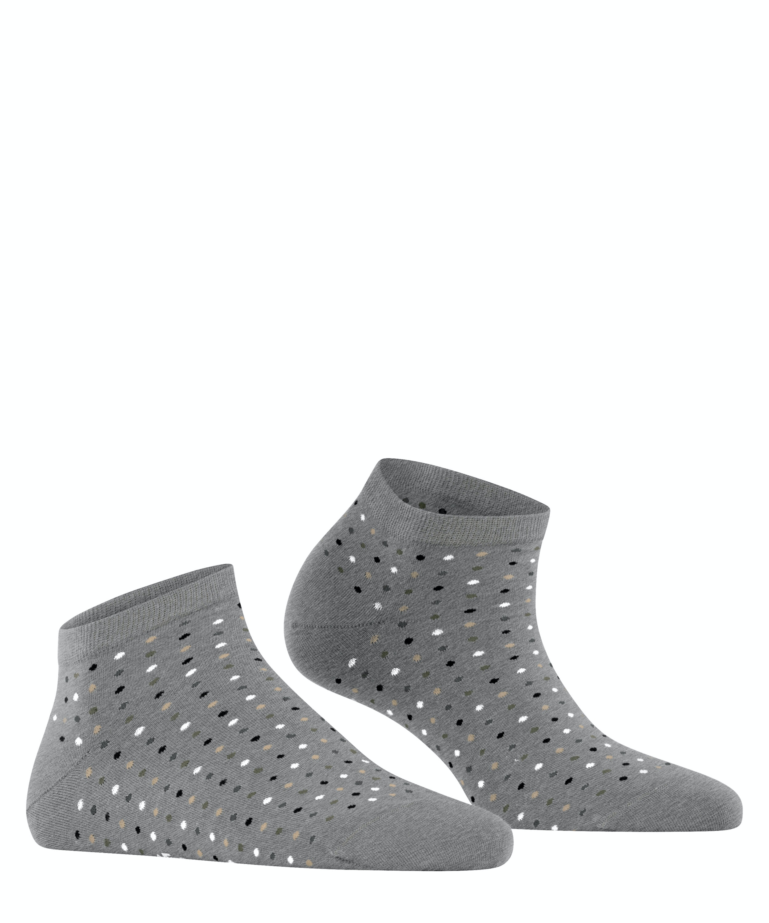 FALKE Multispot dames sneakersokken, grijs (m.grey mel)