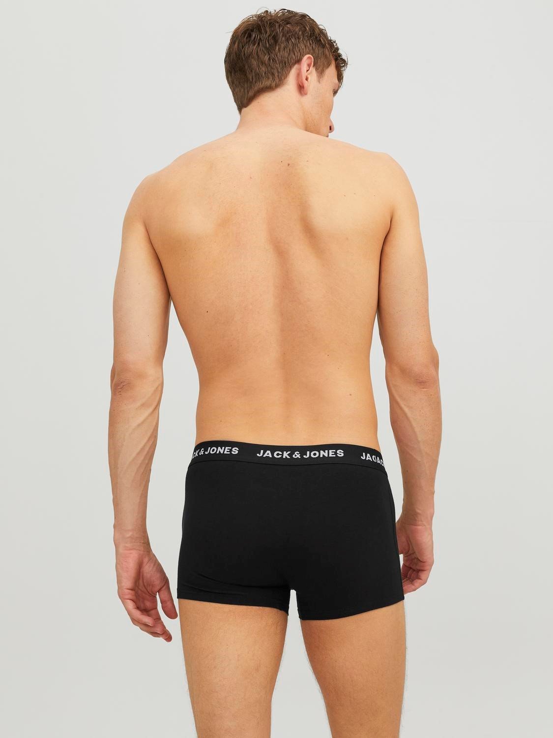 JACK & JONES Jachuey trunks (7-pack), heren boxers normale lengte, zwart