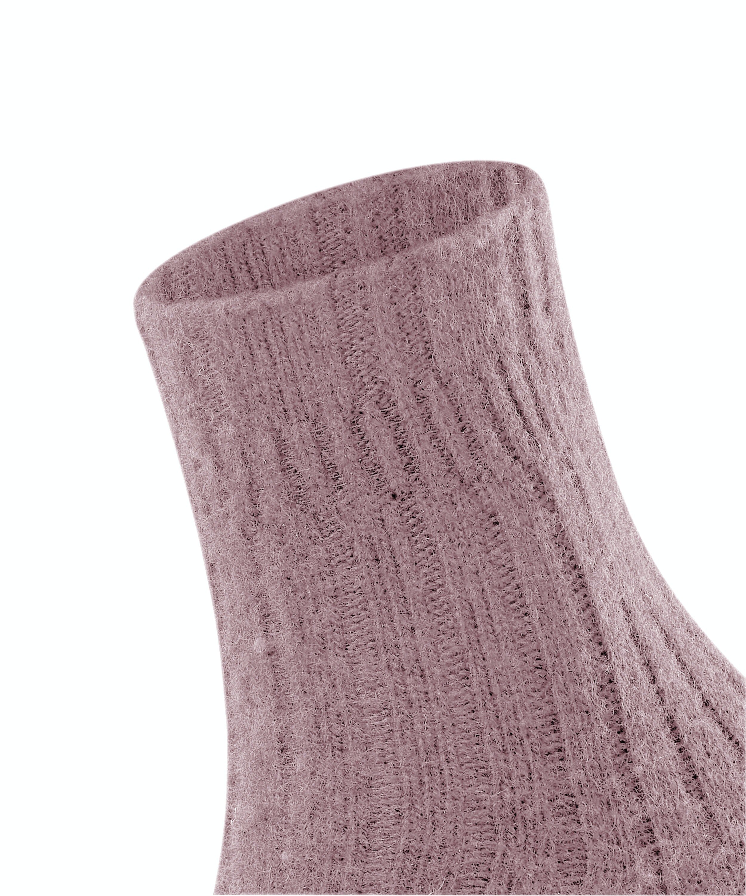 FALKE Bedsock Rib damessokken, mauve (brick)