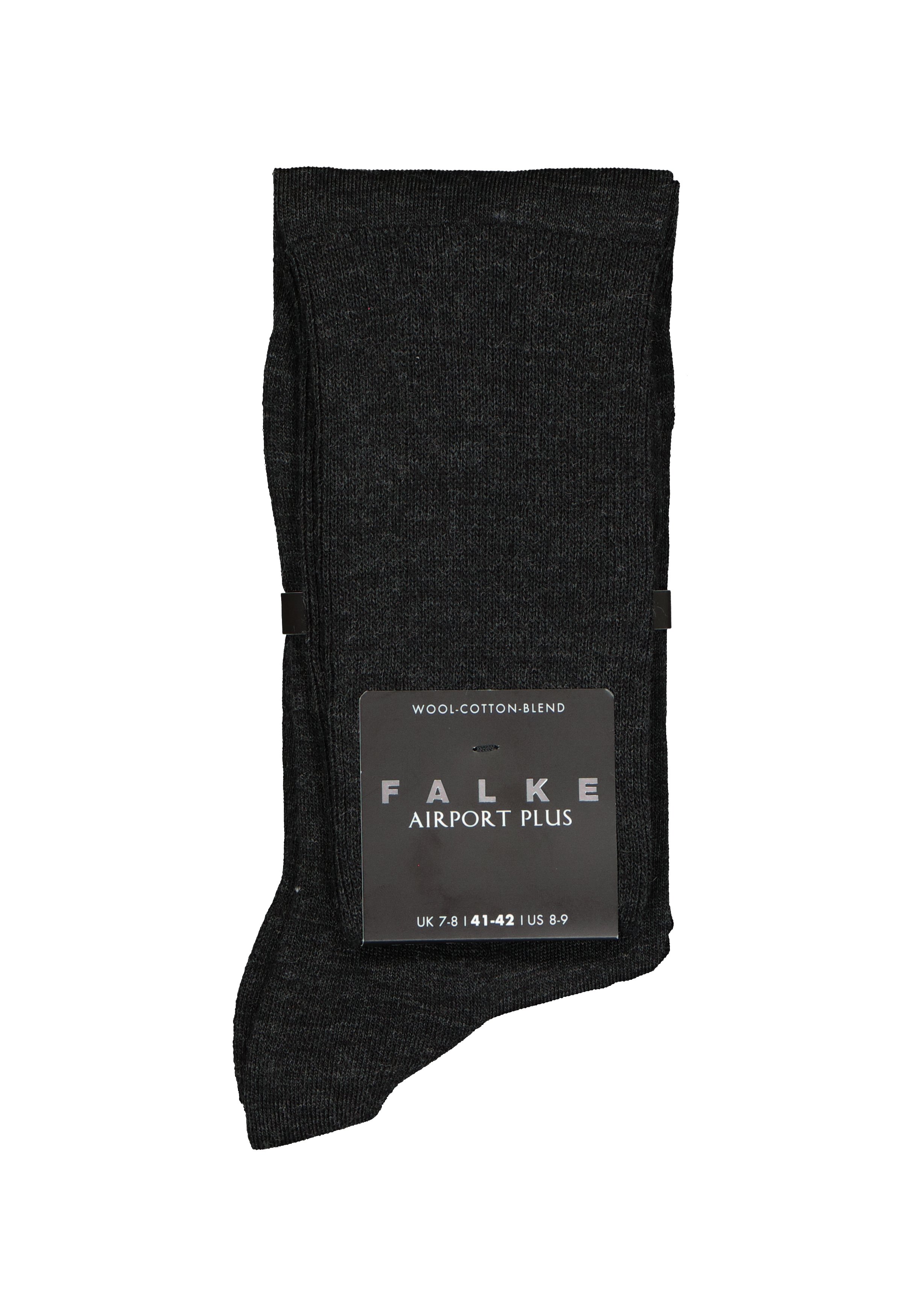 FALKE Airport Plus heren kniekousen, antraciet (anthracite melange)