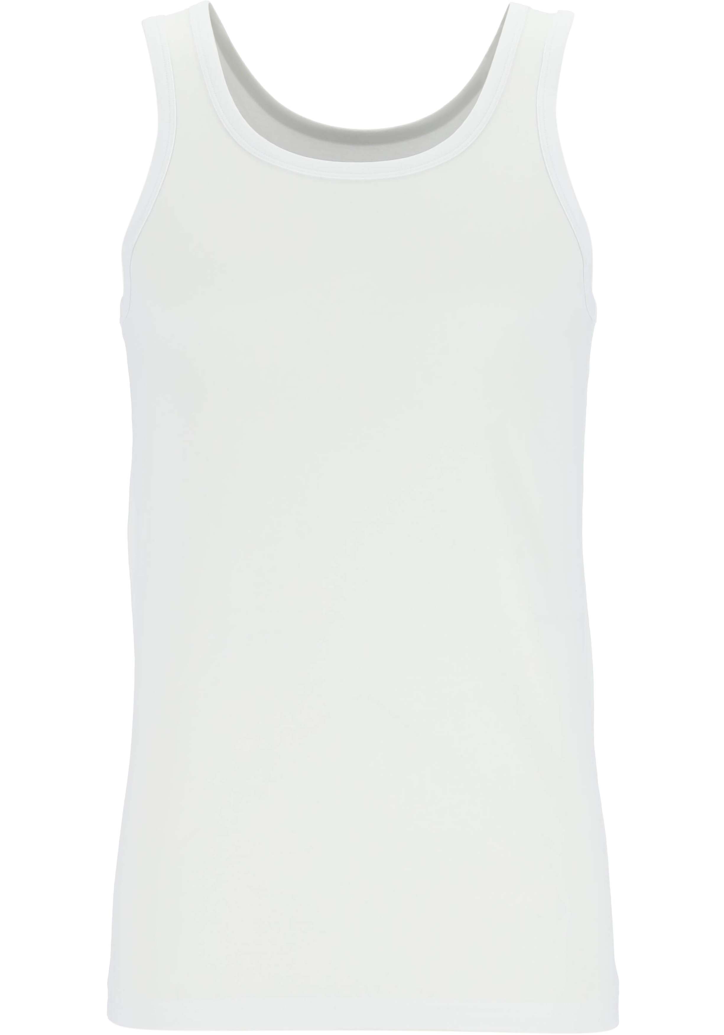 TEN CATE Basics men singlet (2-pack), heren hemden O-hals, wit