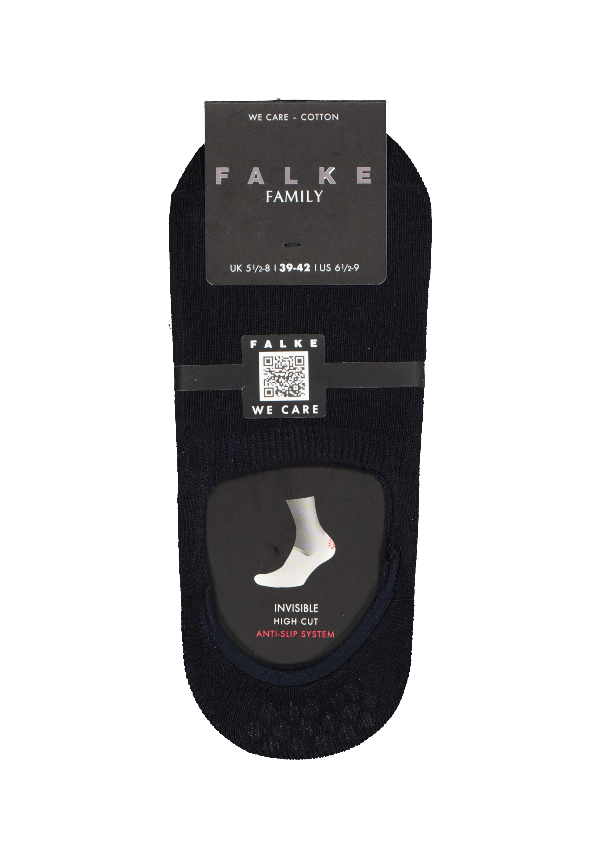 FALKE Family heren invisible sokken, marine blauw (dark navy)