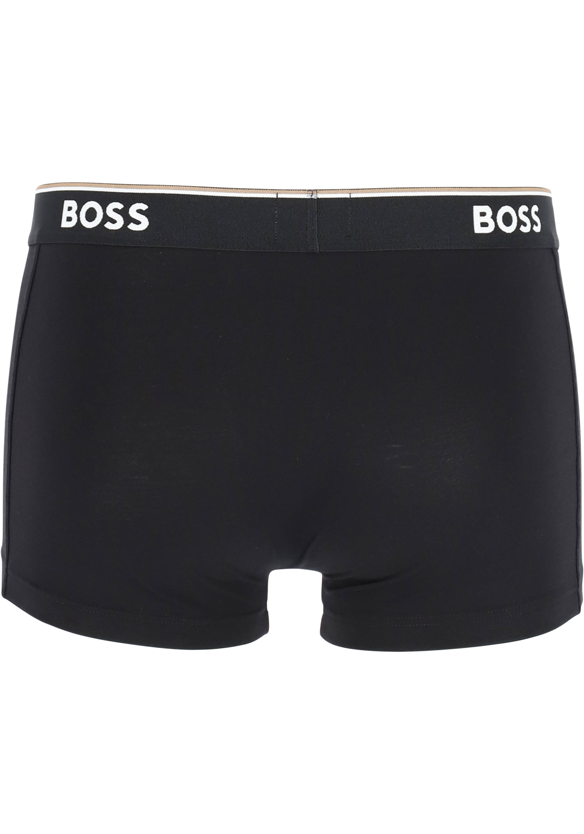 HUGO BOSS Power trunks (3-pack), heren boxers kort, grijs, grijs, zwart