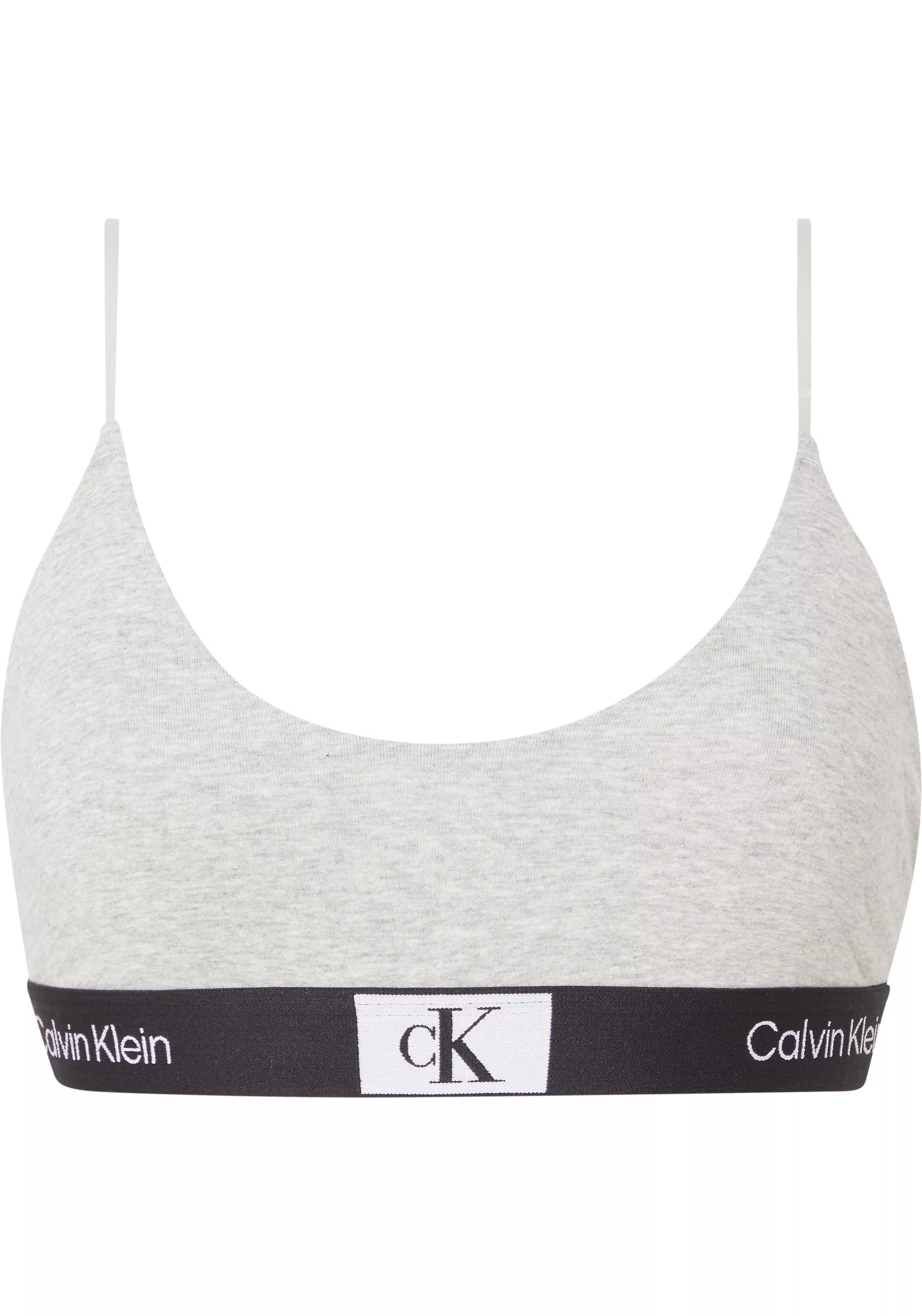 Calvin Klein dames 1996 unlined bralette, bralette, grijs