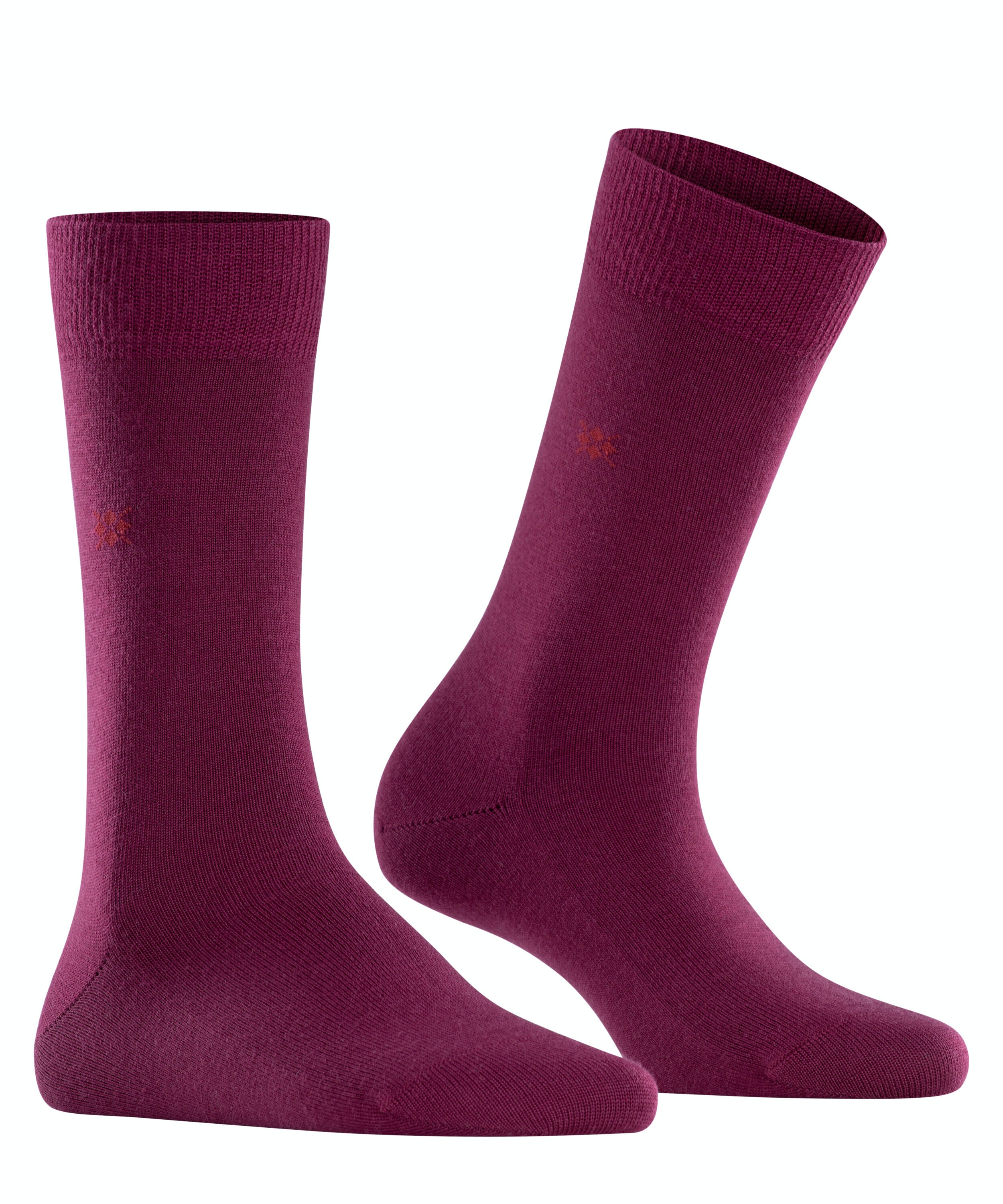 Burlington Bloomsbury damessokken, rood (merlot)