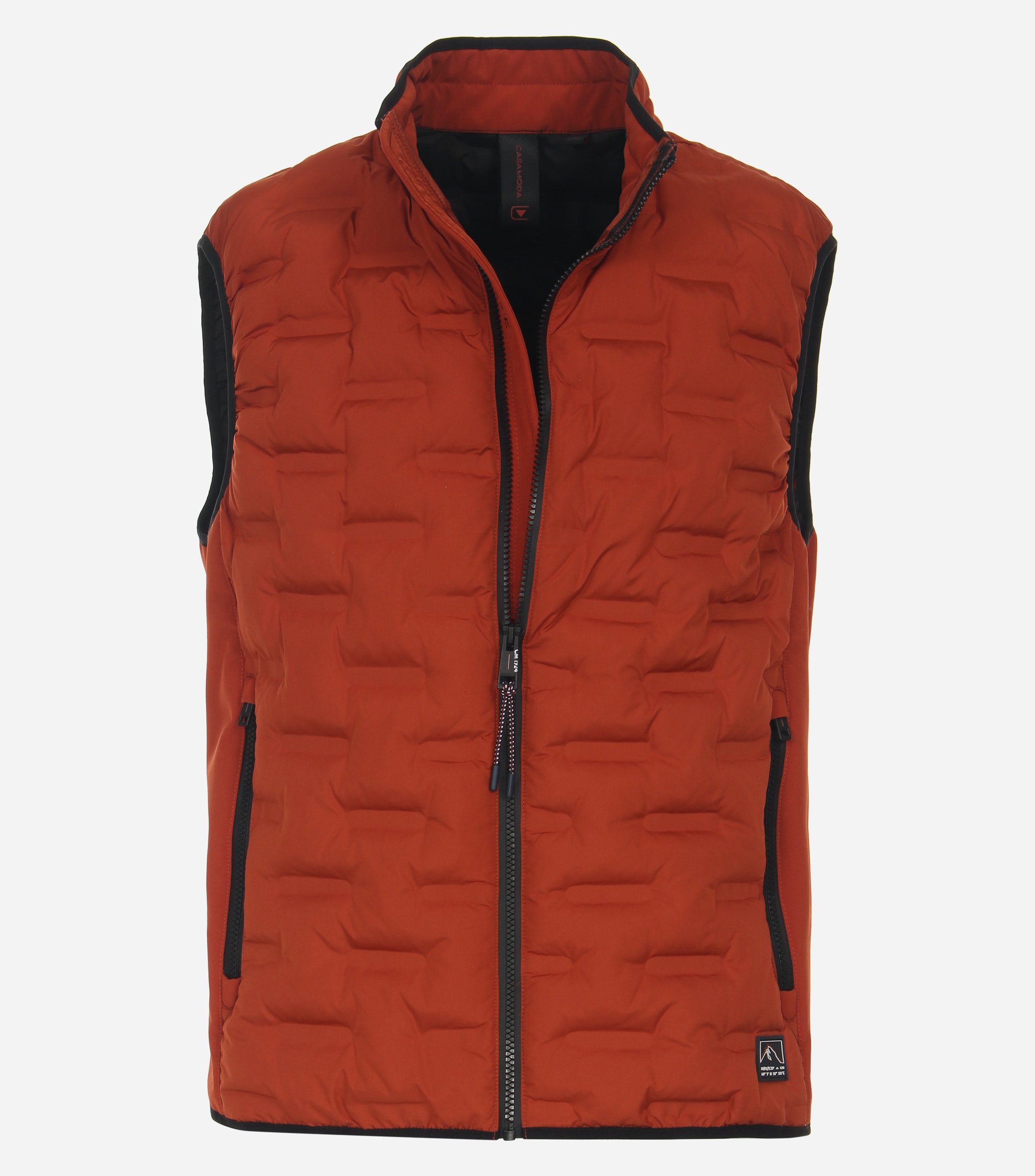 CASA MODA comfort fit bodywarmer, oranje