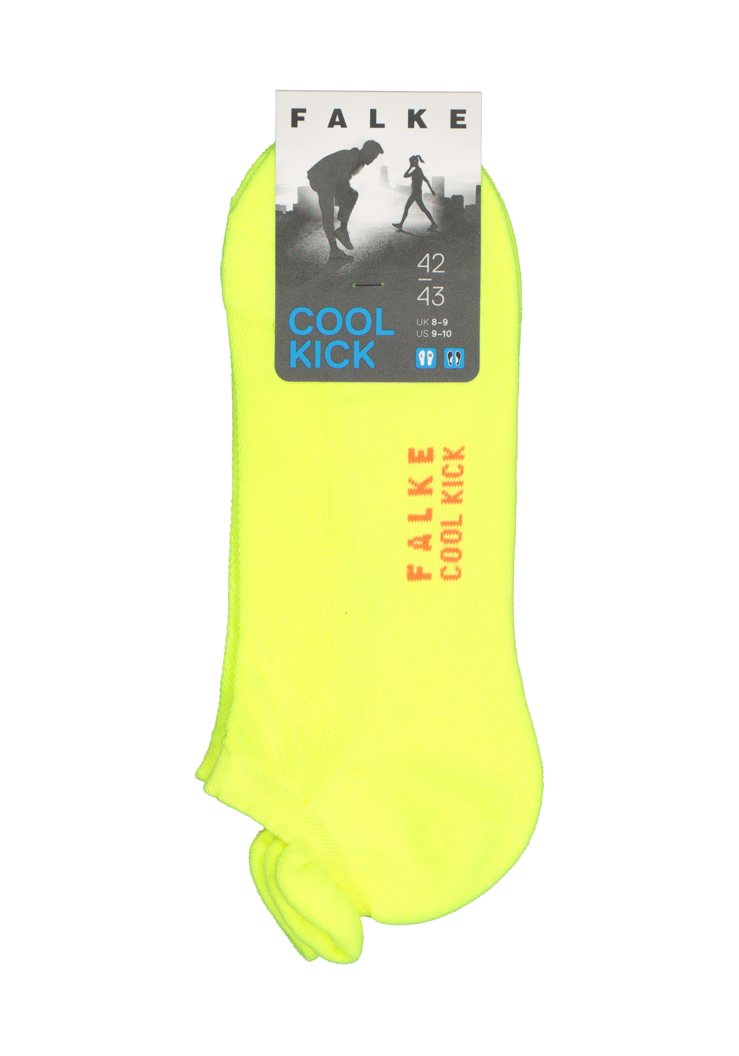 FALKE Cool Kick unisex enkelsokken, neon lime (lightning)