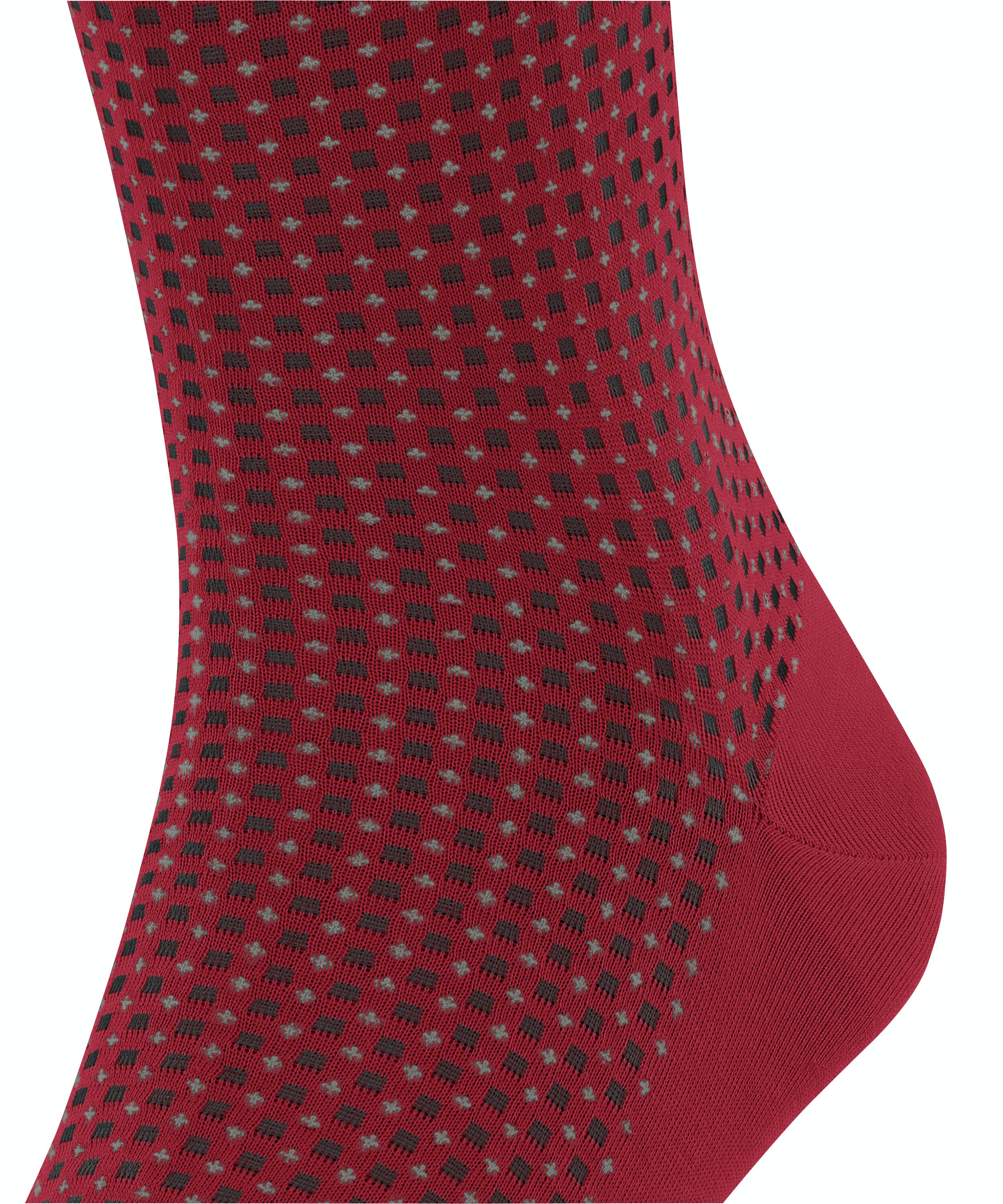 FALKE Uptown Tie heren kniekousen, rood (scarlet)