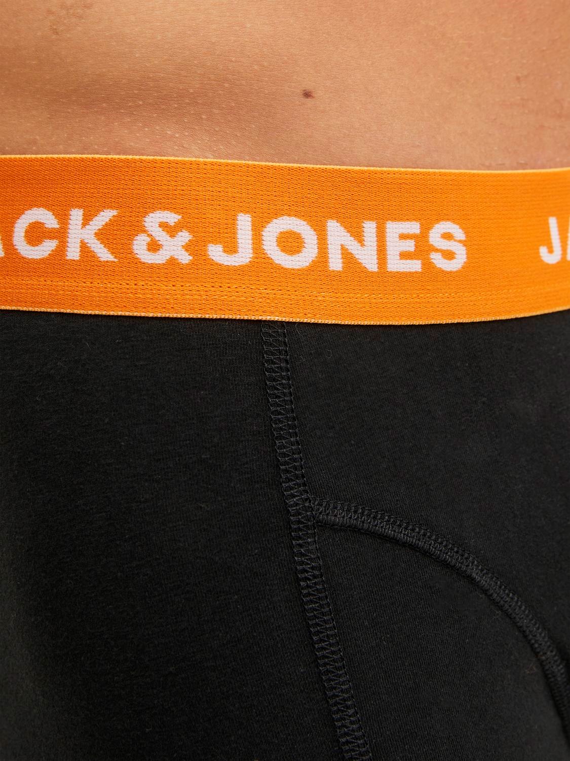 JACK & JONES Jacgab trunks (3-pack), heren boxers normale lengte, donkergroen en zwart