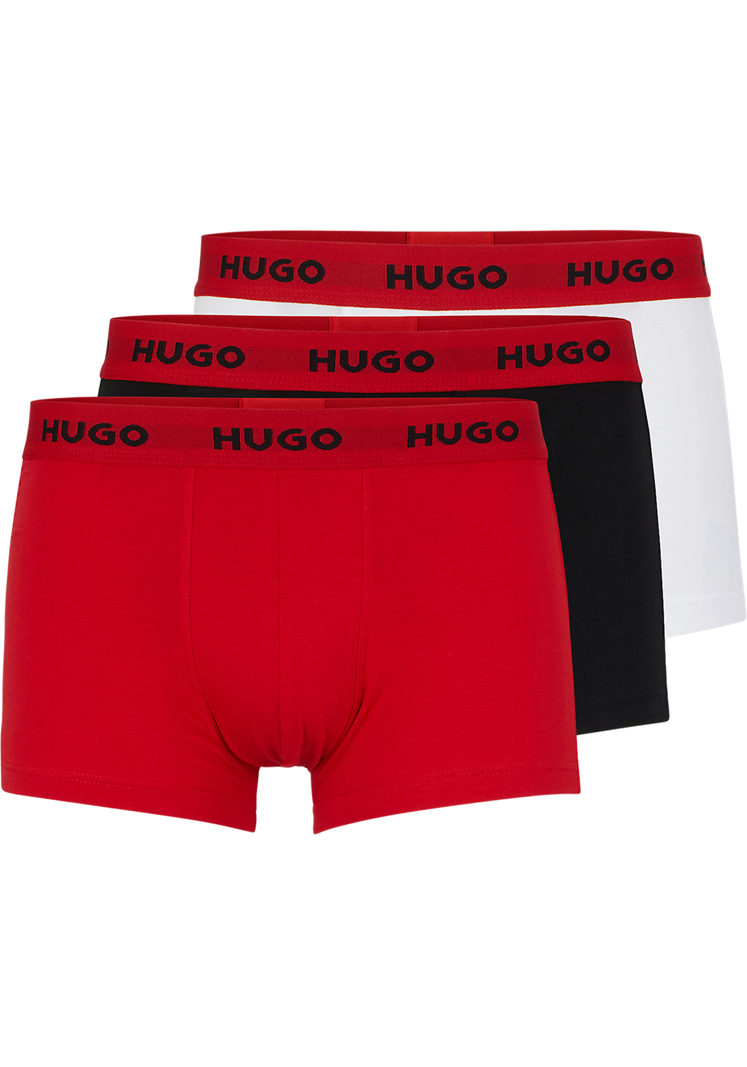 HUGO trunks (3-pack), heren boxers kort, multicolor (set met verschillende kleuren)