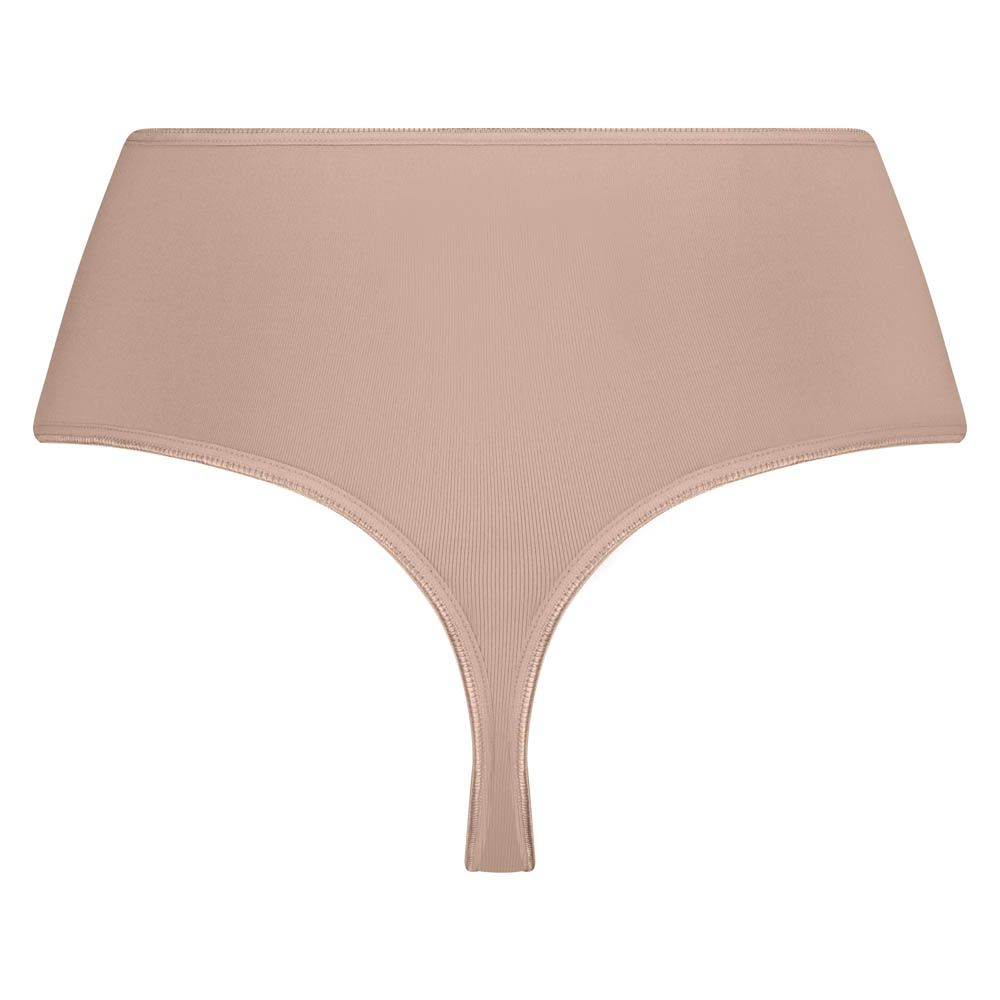 RJ Bodywear Pure Color dames maxi string (1-pack), lichtbruin