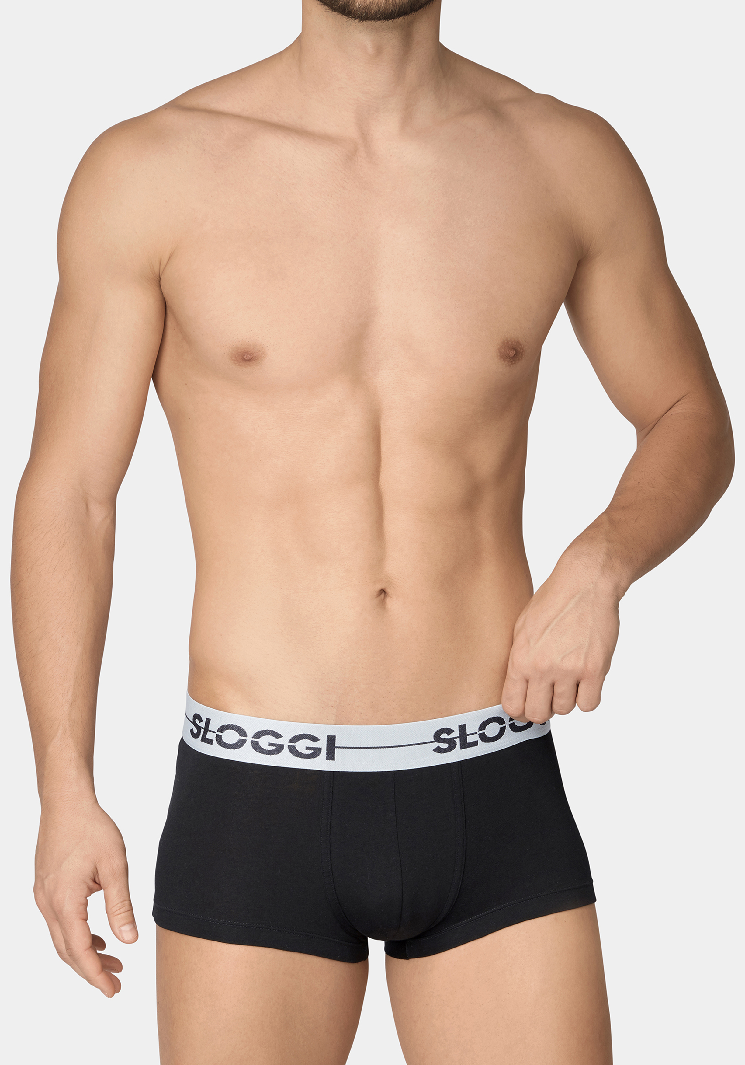 Sloggi Men GO Hipster, heren boxers (3-pack), zwart