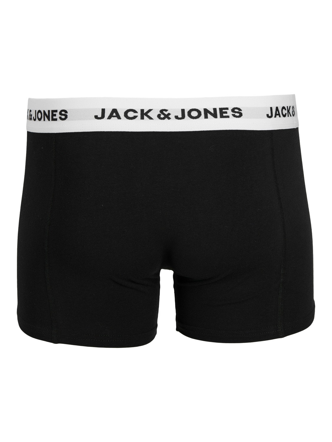 JACK & JONES Jacsolid trunks (5-pack), heren boxers normale lengte, zwart